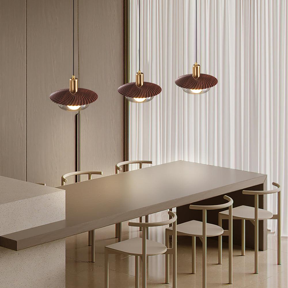 Elysor Brass and Glass Pendant Lamp - Letslighting