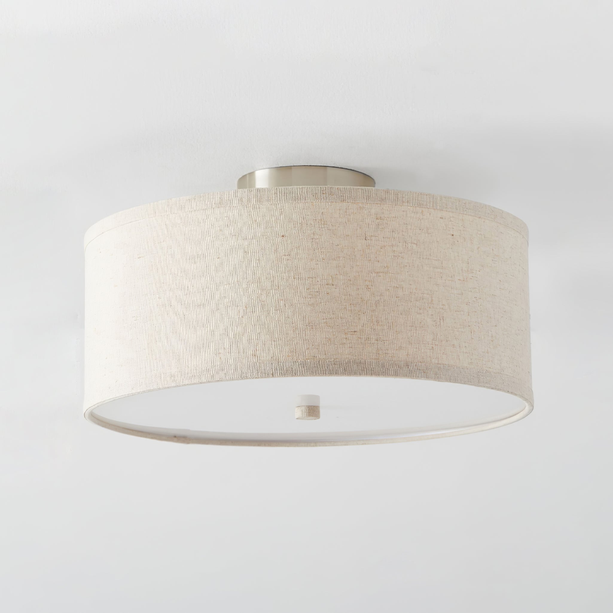 Lustra Ceiling Light Linen Shade Simple Elegant - Letslighting