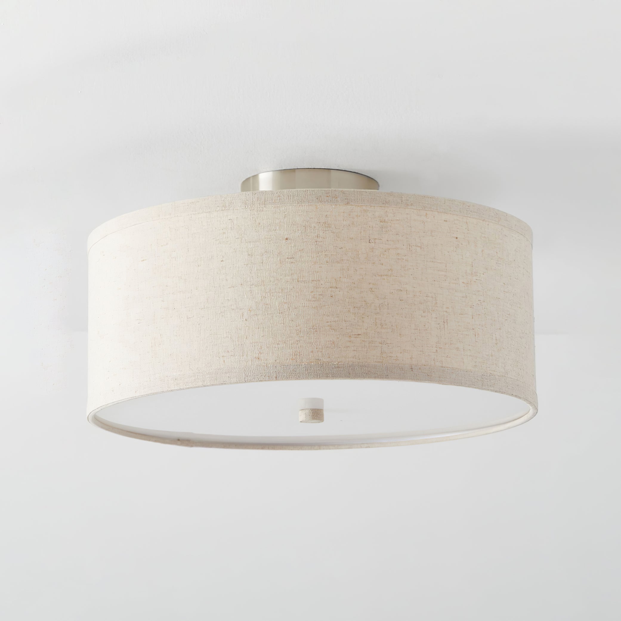 Lustra Ceiling Light Linen Shade Simple Elegant - Letslighting