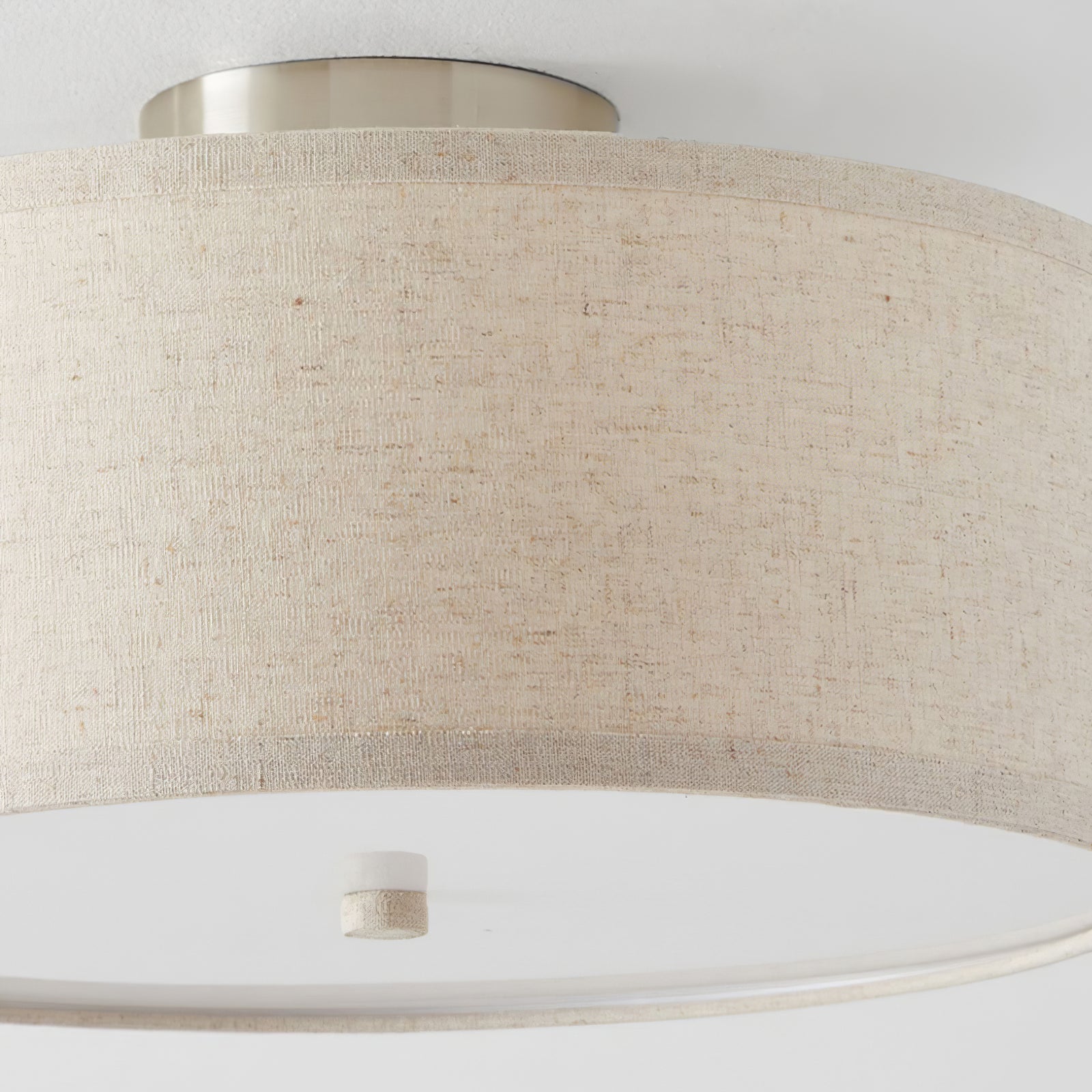 Lustra Ceiling Light Linen Shade Simple Elegant - Letslighting