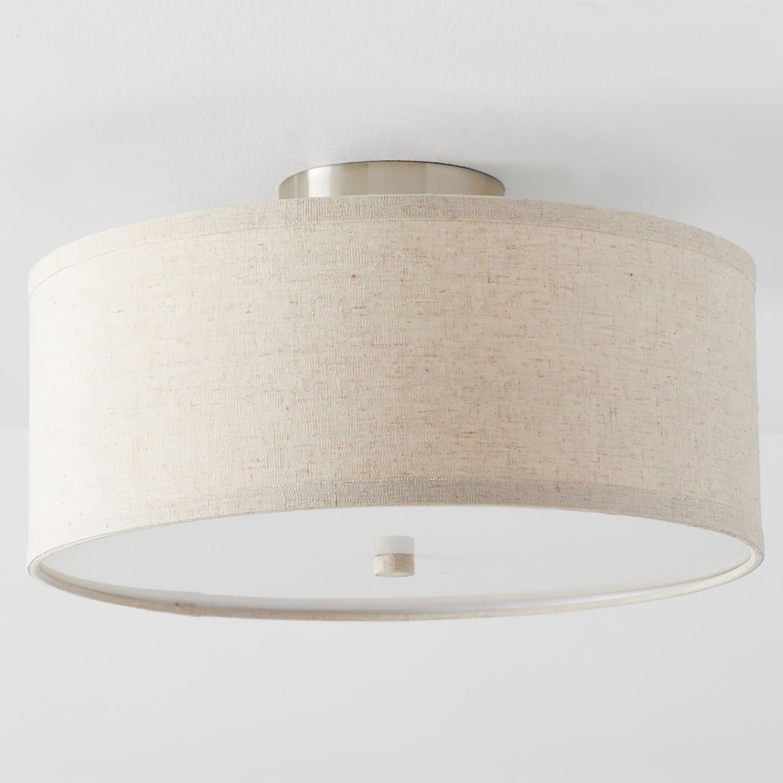 Lustra Ceiling Light Linen Shade Simple Elegant - Letslighting