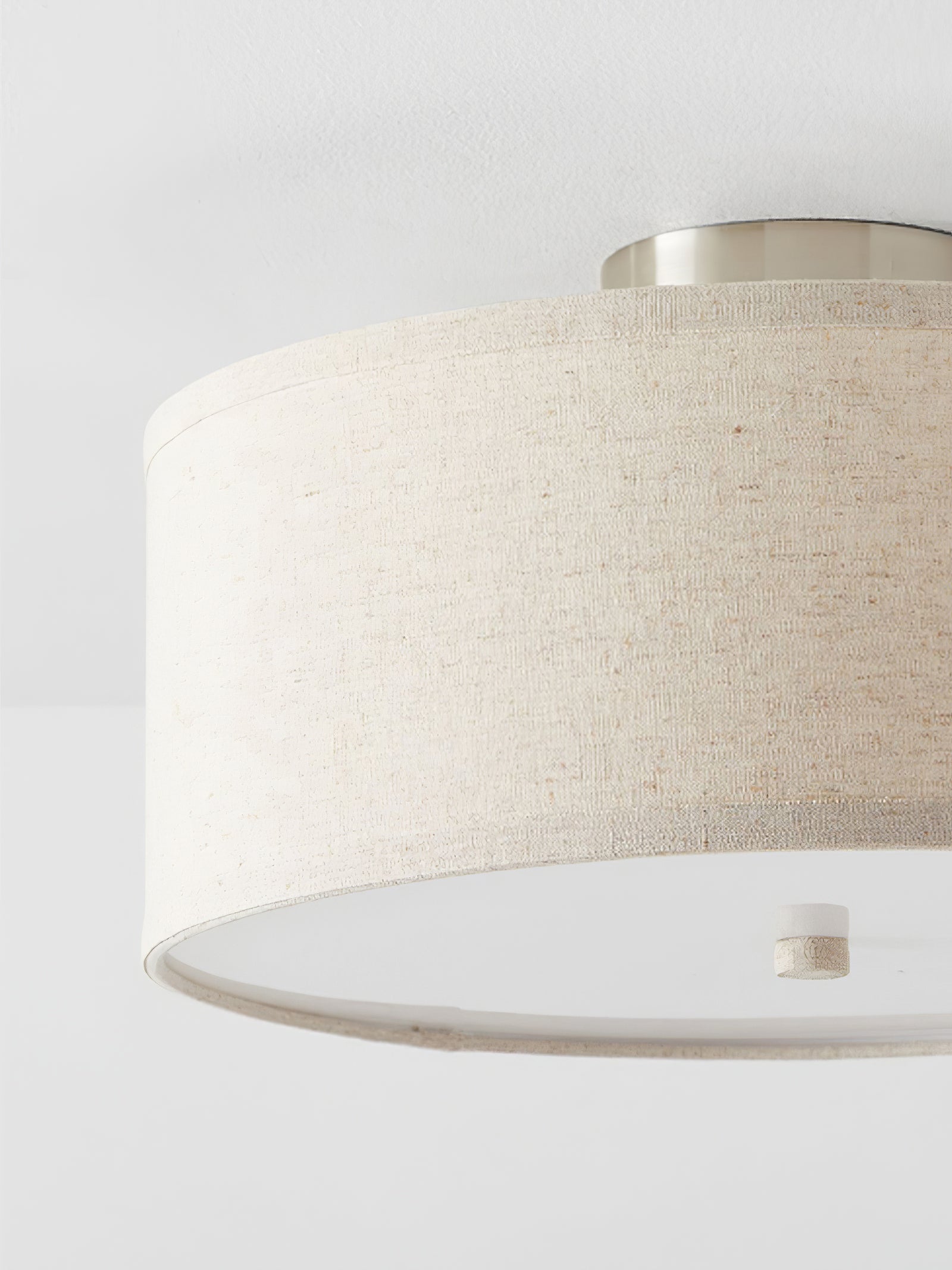 Lustra Ceiling Light Linen Shade Simple Elegant - Letslighting