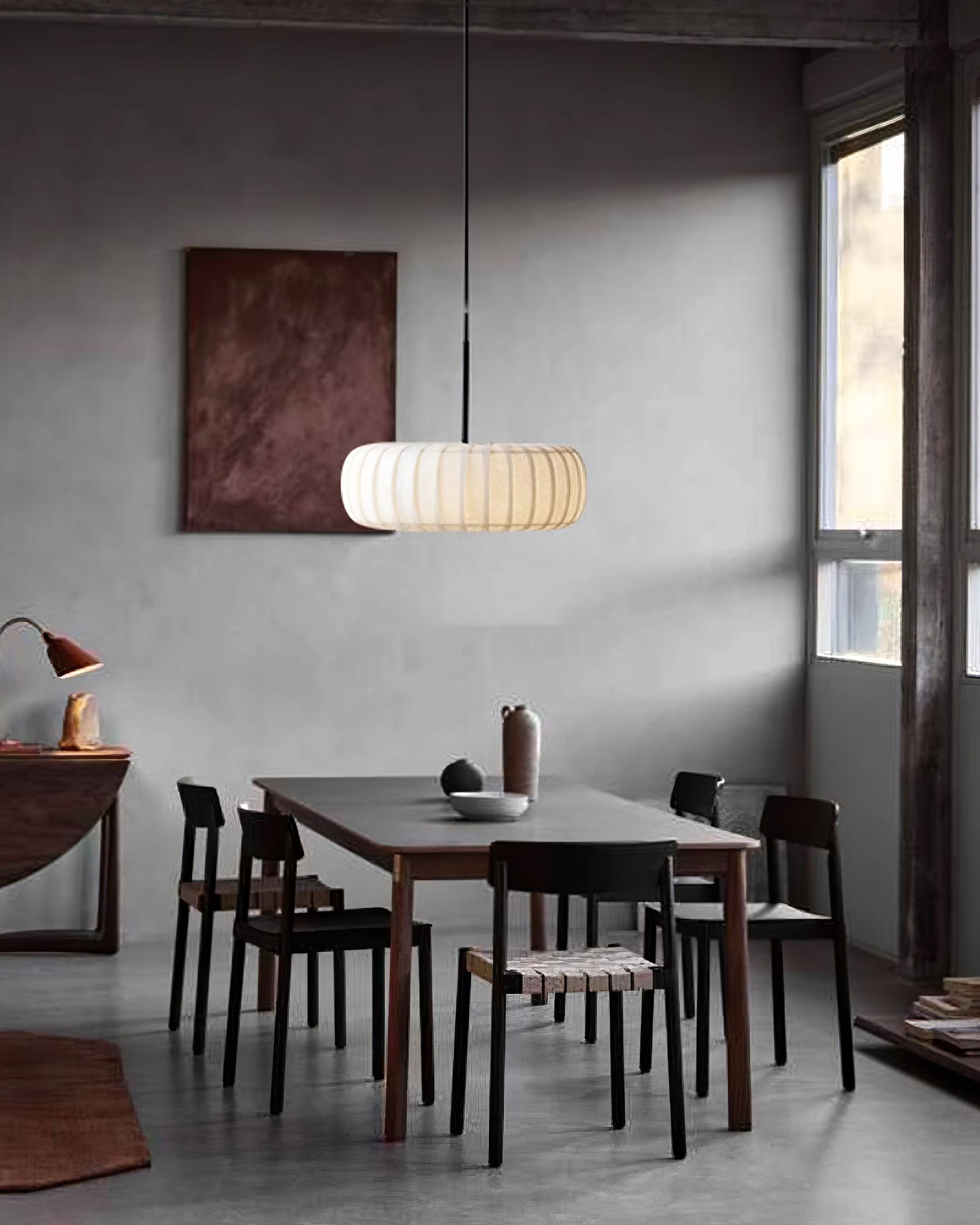 Kathy Pendant Lamp Fabric Layered Round - Letslighting