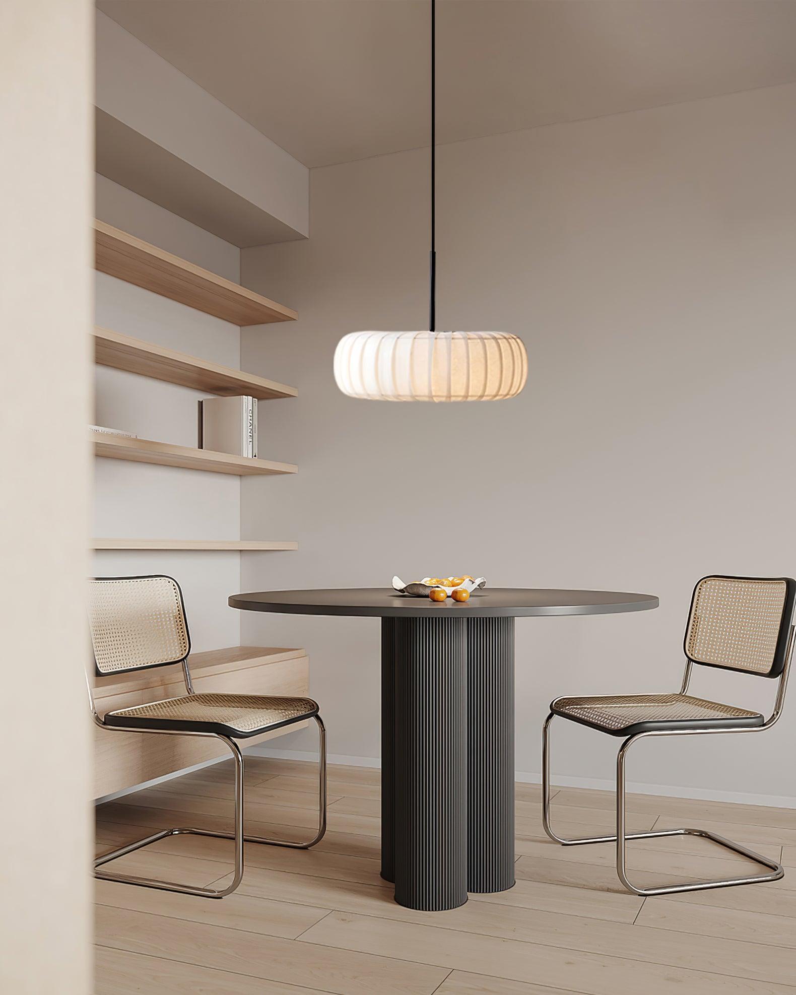 Kathy Pendant Lamp Fabric Layered Round - Letslighting
