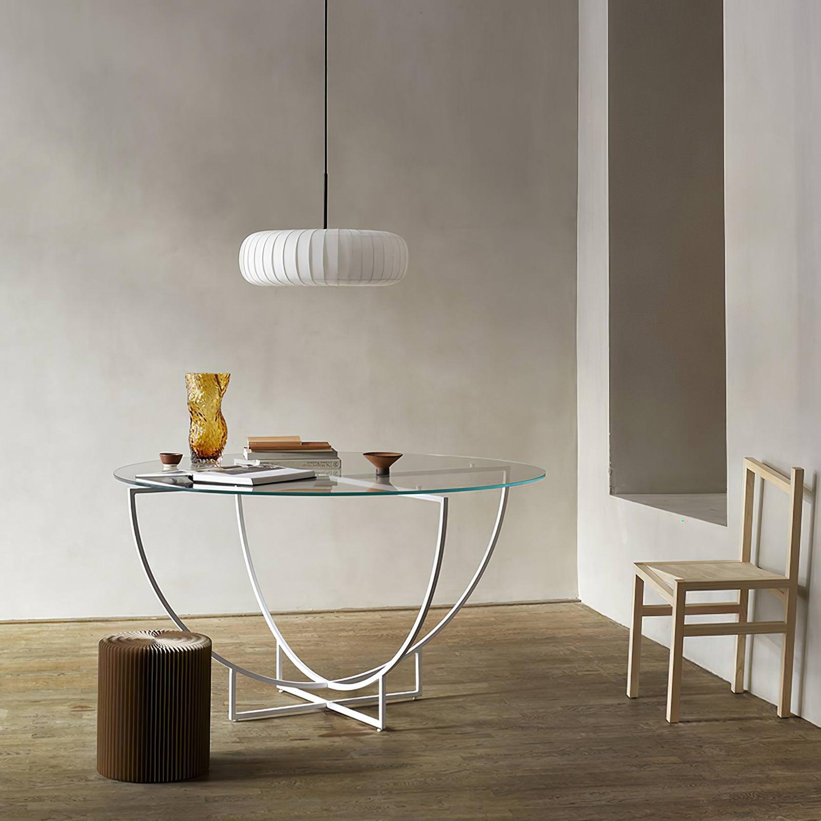 Kathy Pendant Lamp Fabric Layered Round - Letslighting
