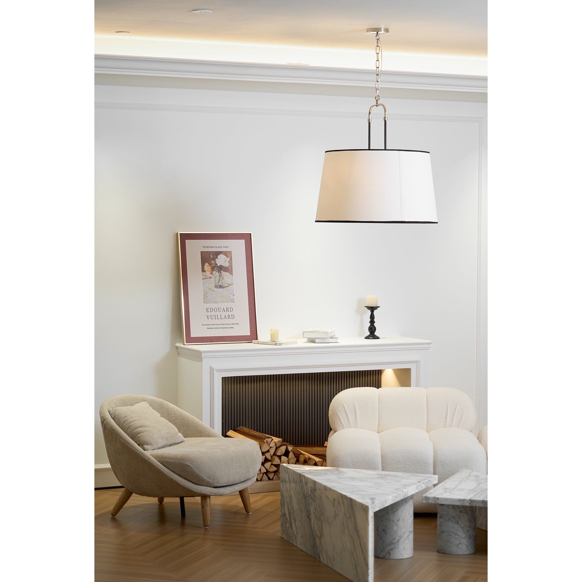 Aurzorora Vintage Industrial Brass Fabric Pendant Lamp - Letslighting