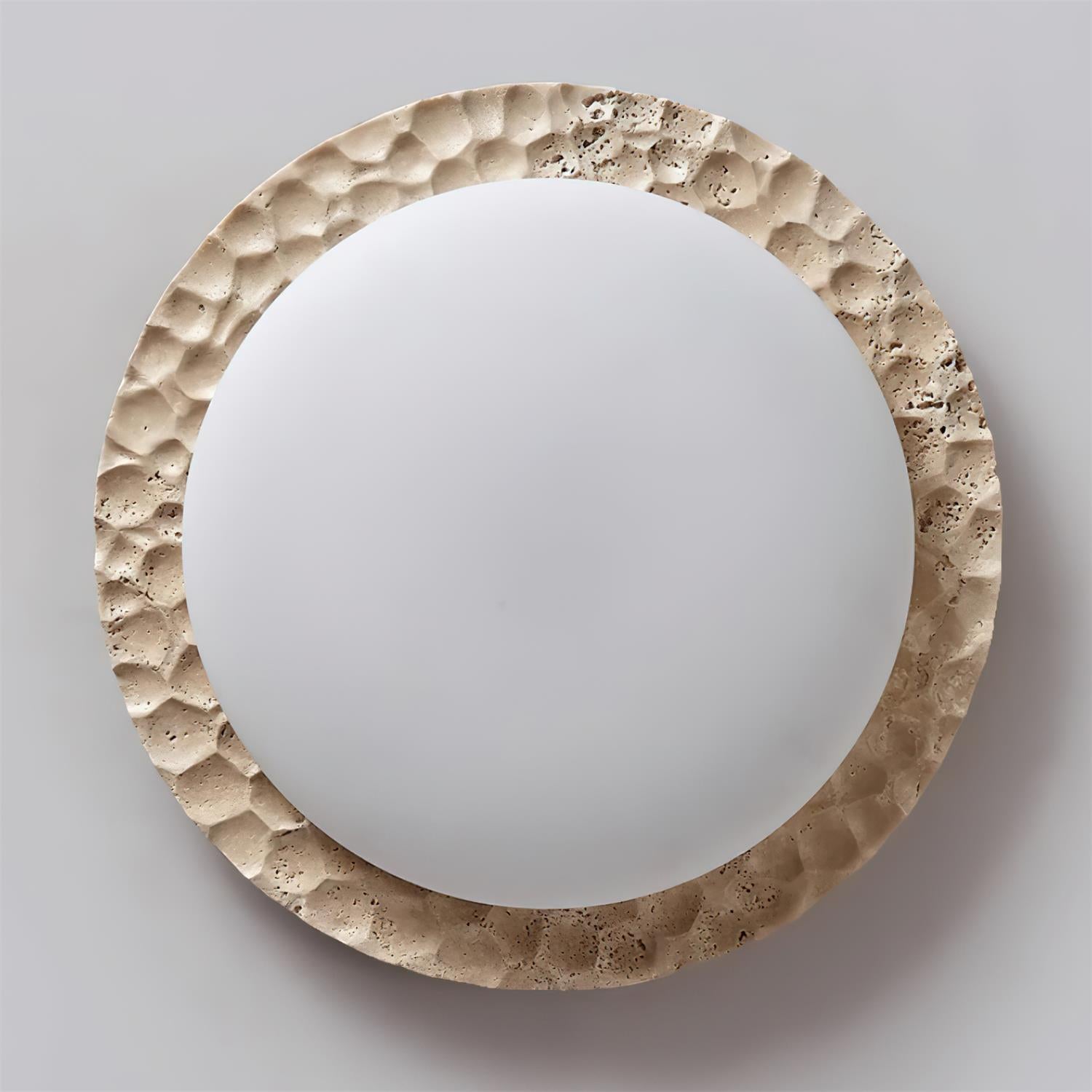 Ritta Ceiling Light Travertine Canopy - Letslighting