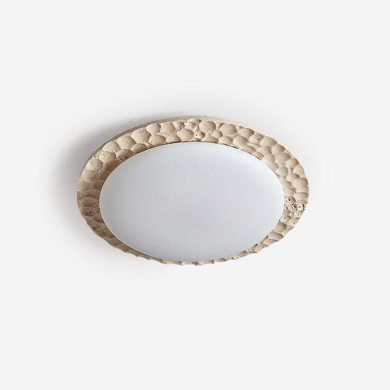 Ritta Ceiling Light Travertine Canopy - Letslighting