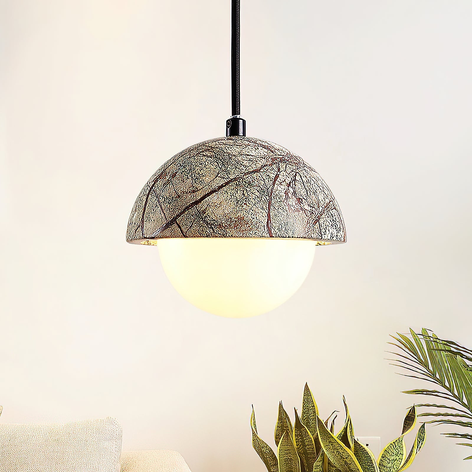 Lylorarae Modern Minimalist Marble Glass Pendant Lamp - Letslighting