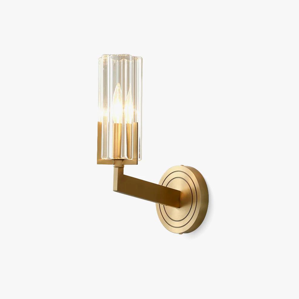 Aqua Premium Elegance Brass Glass Wall Lamp - Letslighting