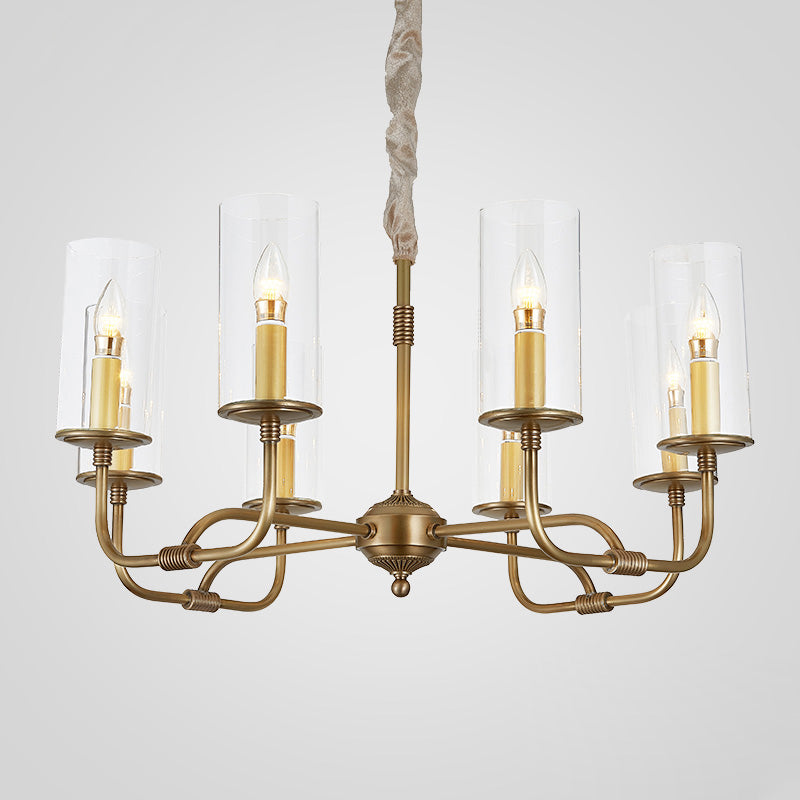 Araeos Postmodern Luxury Brass Glass Chandelier - Letslighting