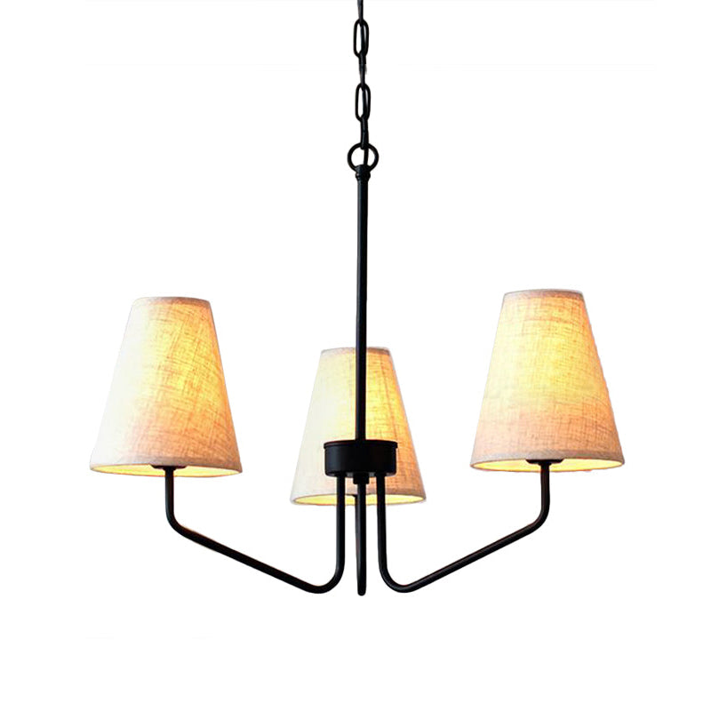 Aurdoreth Vintage Industrial Brass Fabric Chandelier - Letslighting