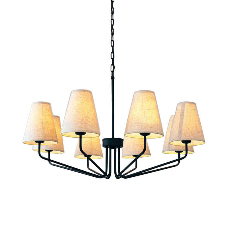Aurdoreth Vintage Industrial Brass Fabric Chandelier - Letslighting