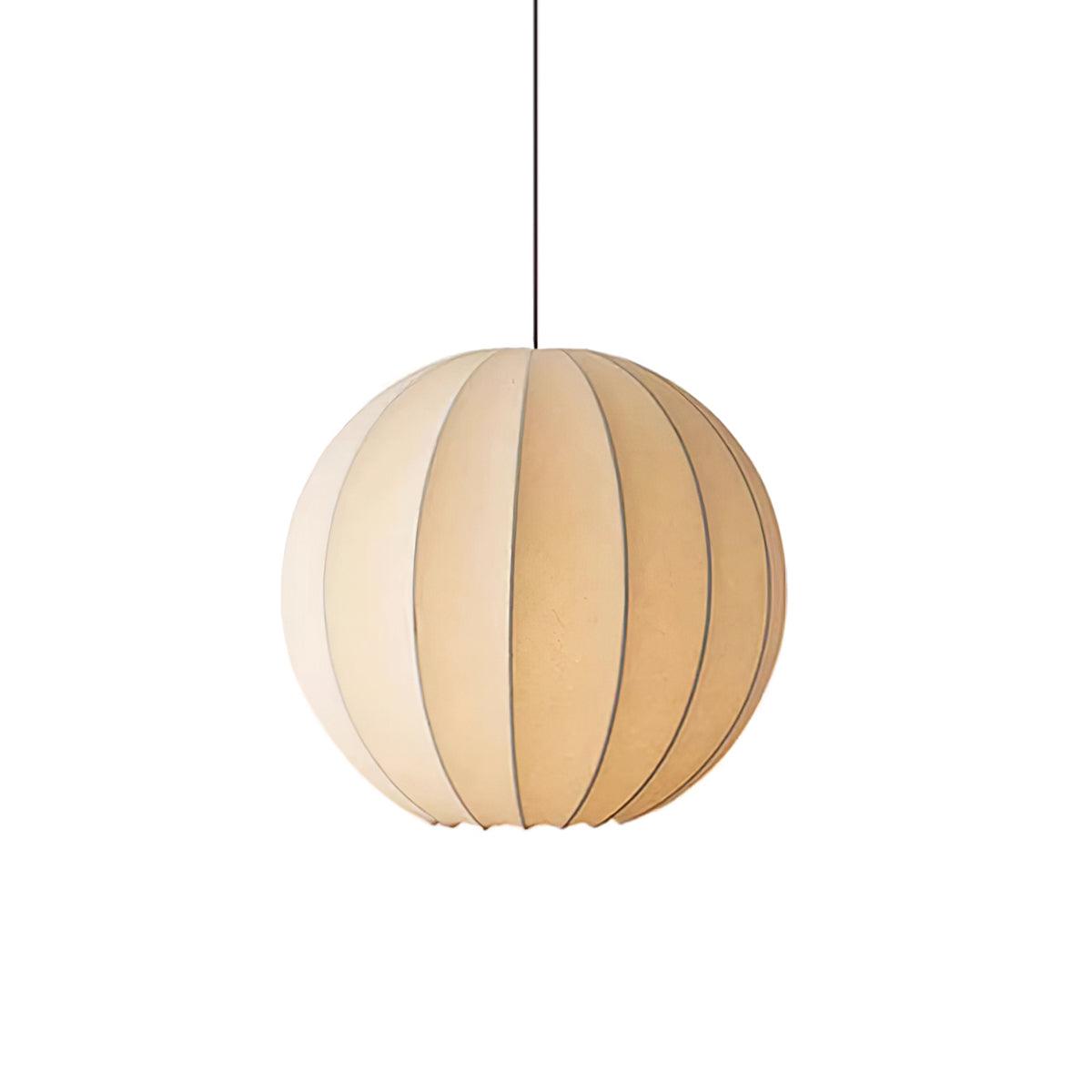 Pendant Light Silk Ribbed Globe Modern Minimalist Ambient Dining - Letslighting