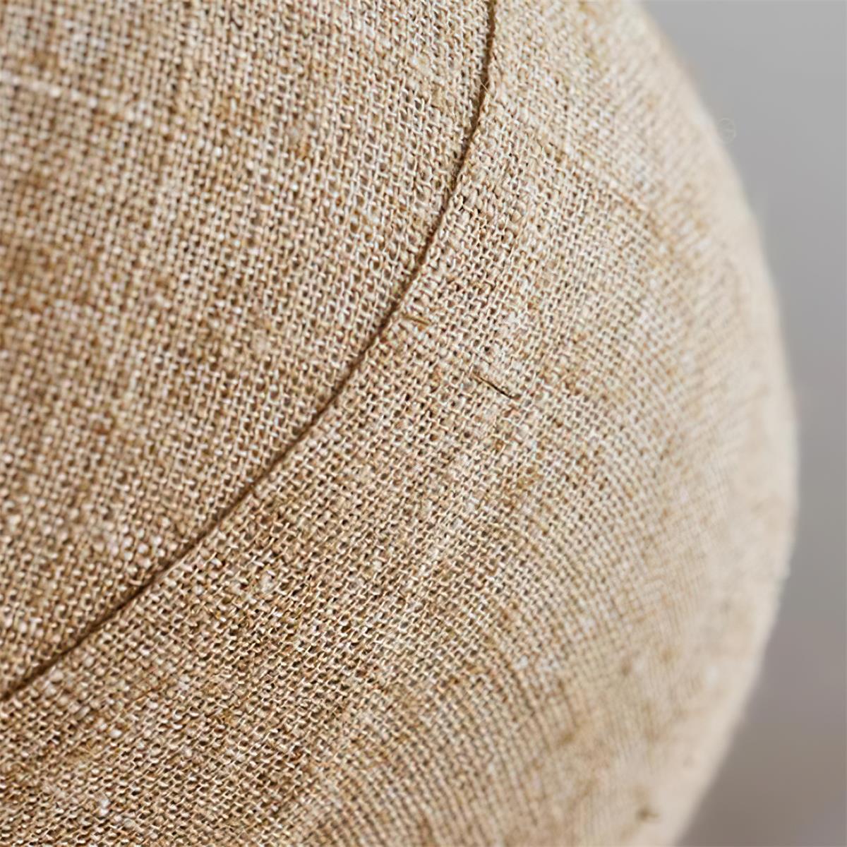 Kenso Pendant Lamp Fabric Spherical Wood Neck - Letslighting