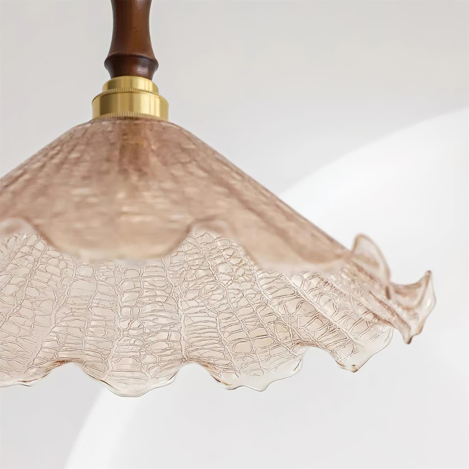 Kenyata Pendant Lamp Textured Glass Organic - Letslighting