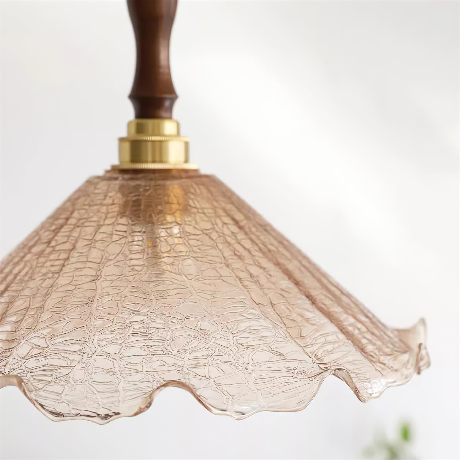 Kenyata Pendant Lamp Textured Glass Organic - Letslighting