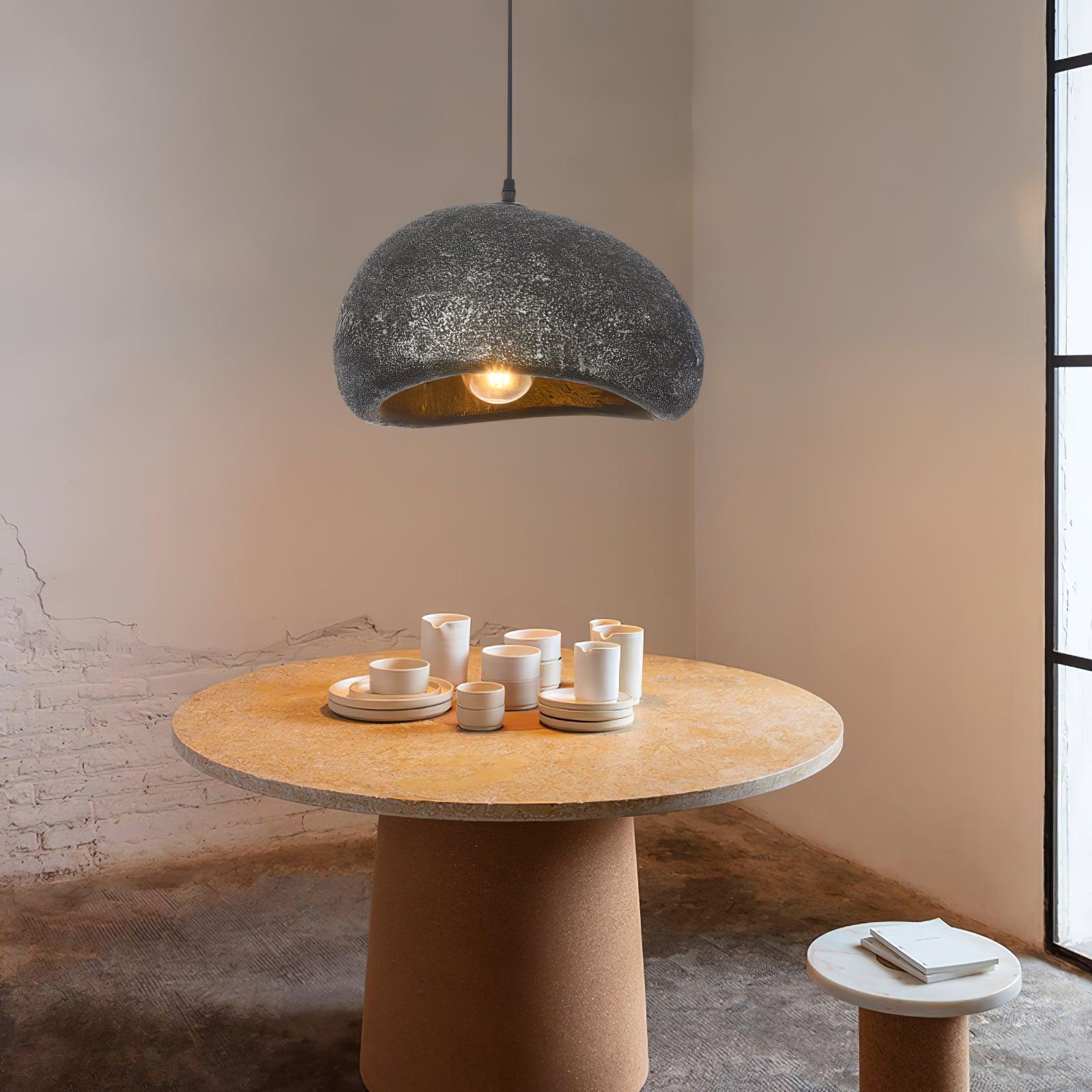 Regina Pendant Lamp Bean Organic Textured - Letslighting
