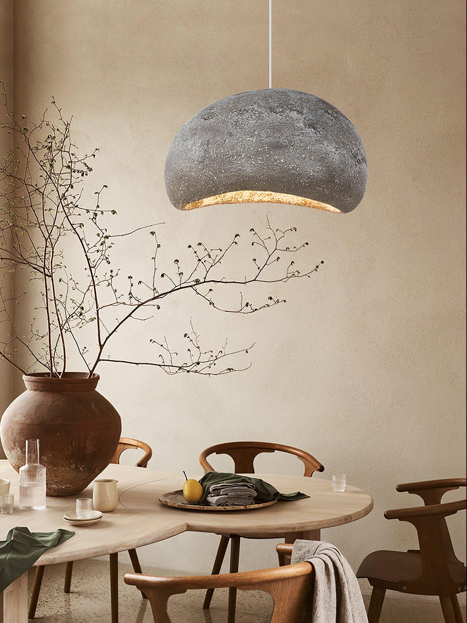 Regina Pendant Lamp Bean Organic Textured - Letslighting