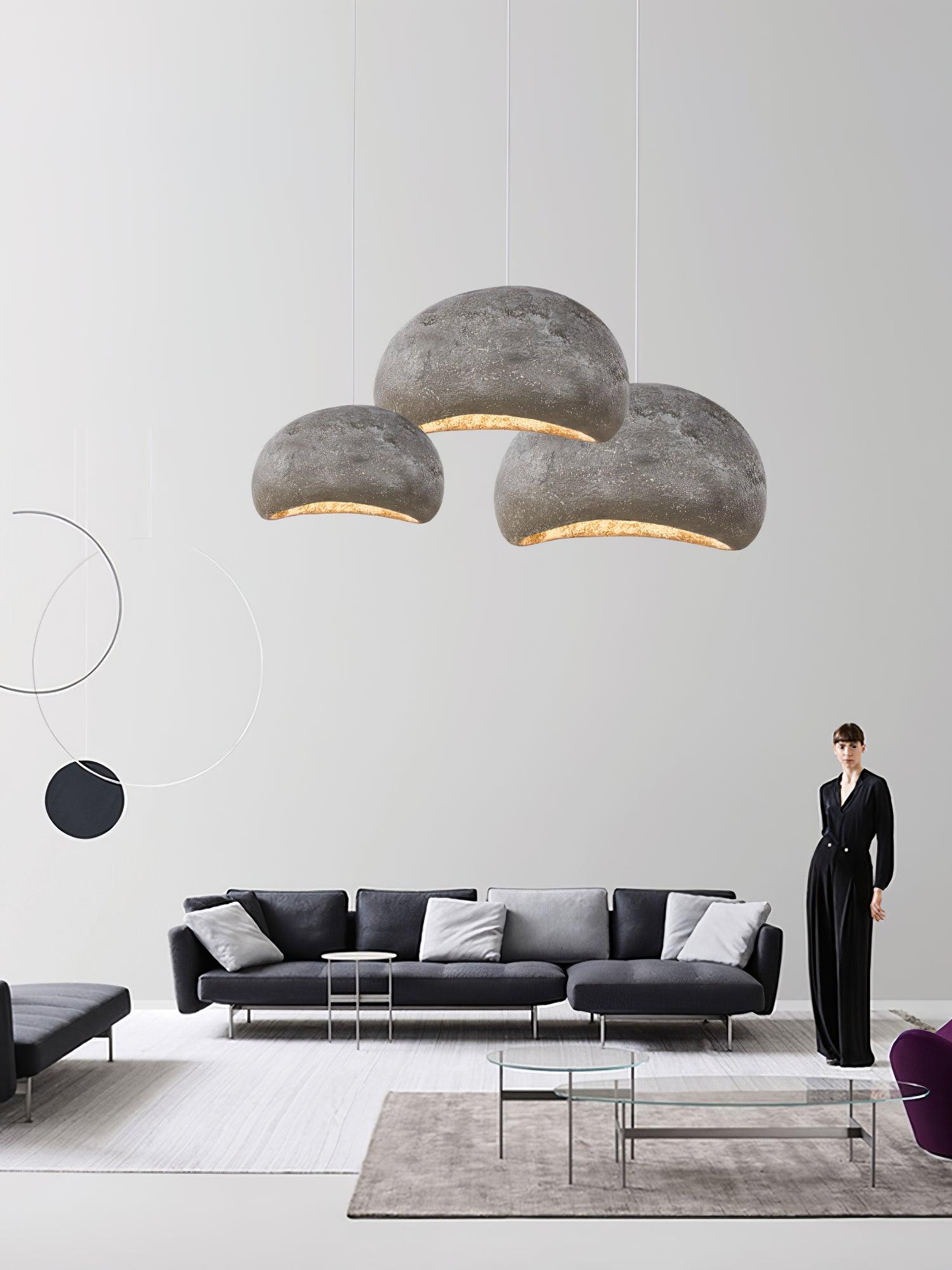 Regina Pendant Lamp Bean Organic Textured - Letslighting