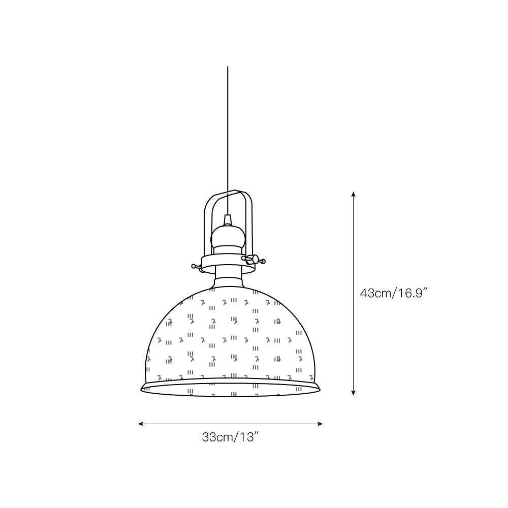Ilvenel Vintage Industrial Wooden Glass Pendant Lamp - Letslighting