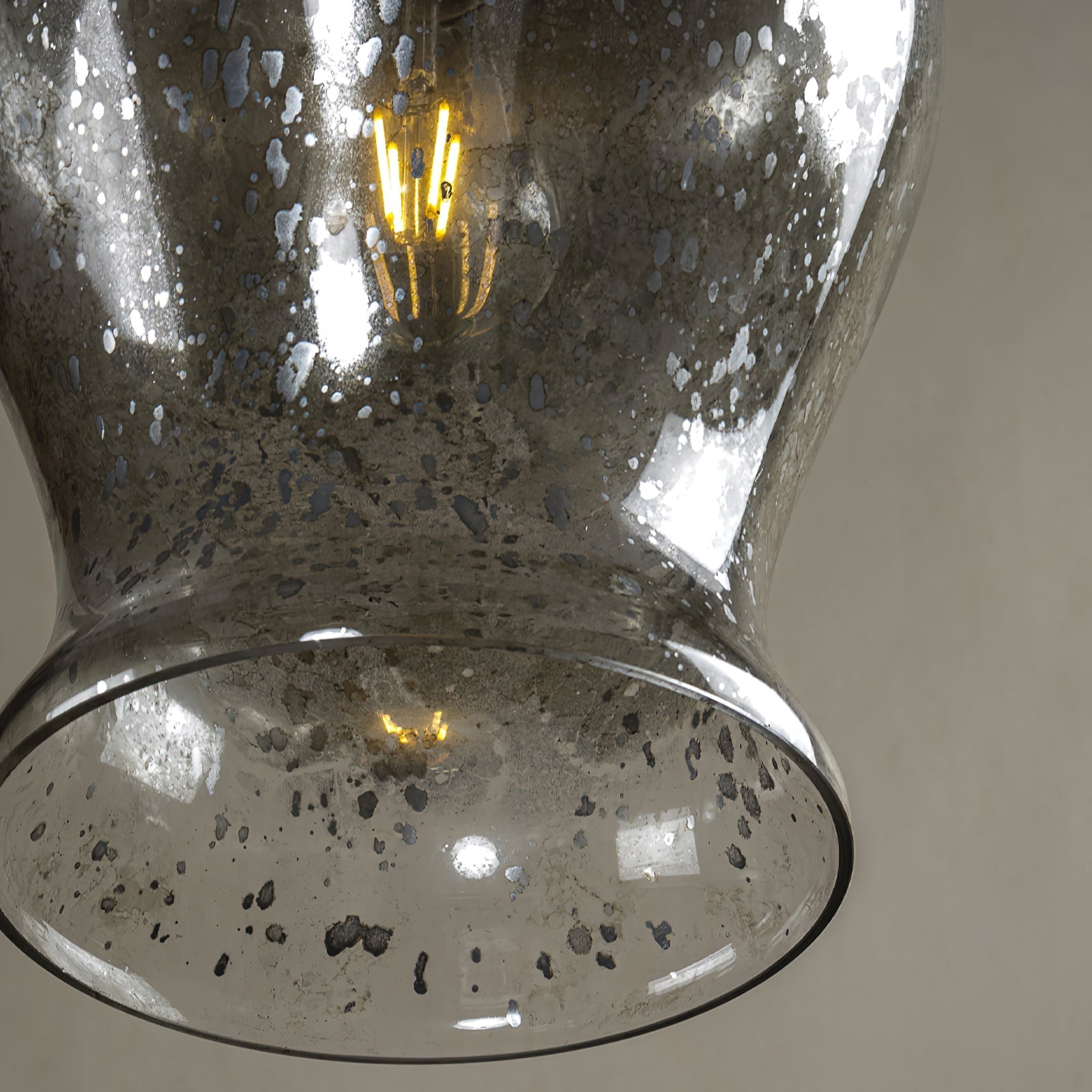 Ilvenel Vintage Industrial Wooden Glass Pendant Lamp - Letslighting