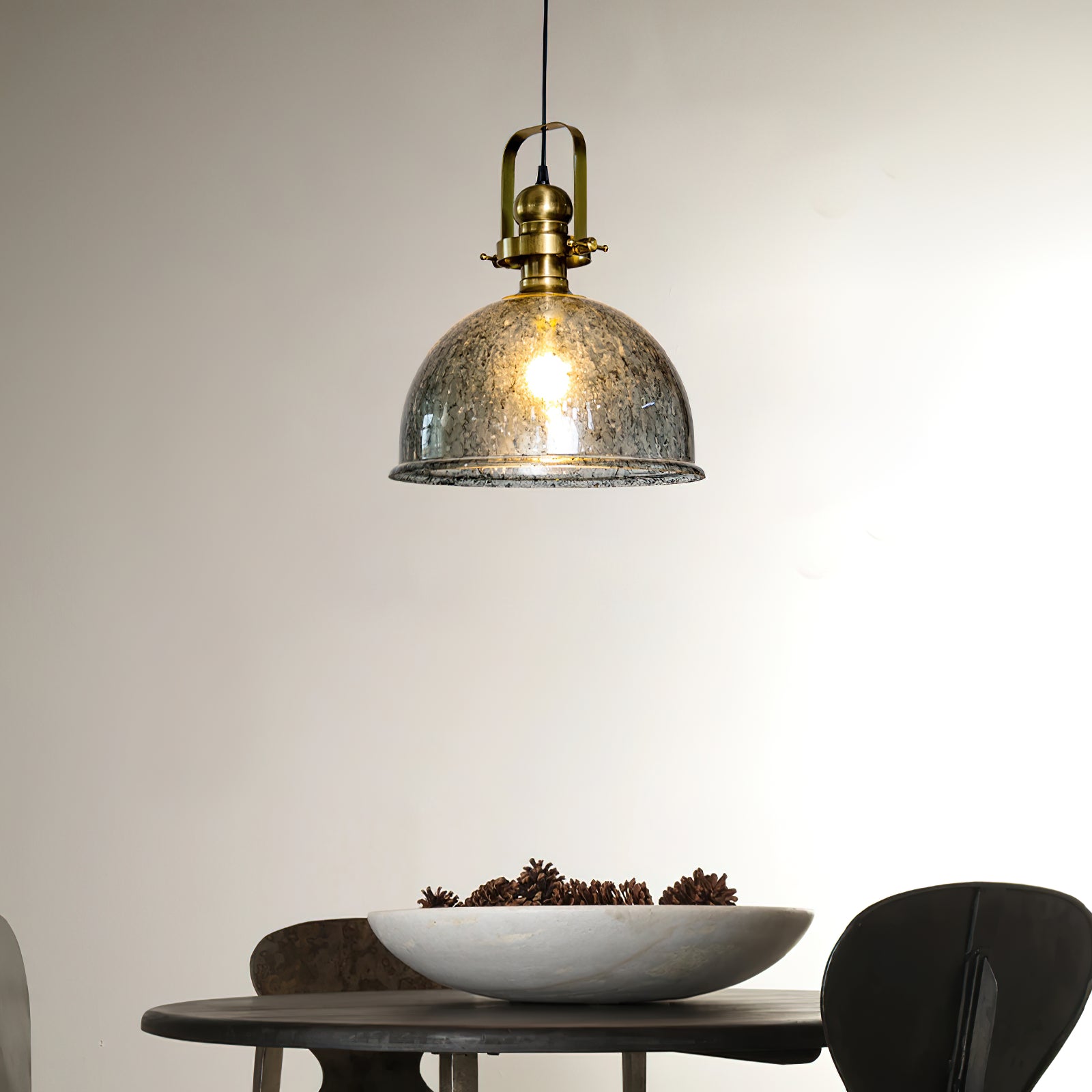 Ilvenel Vintage Industrial Wooden Glass Pendant Lamp - Letslighting