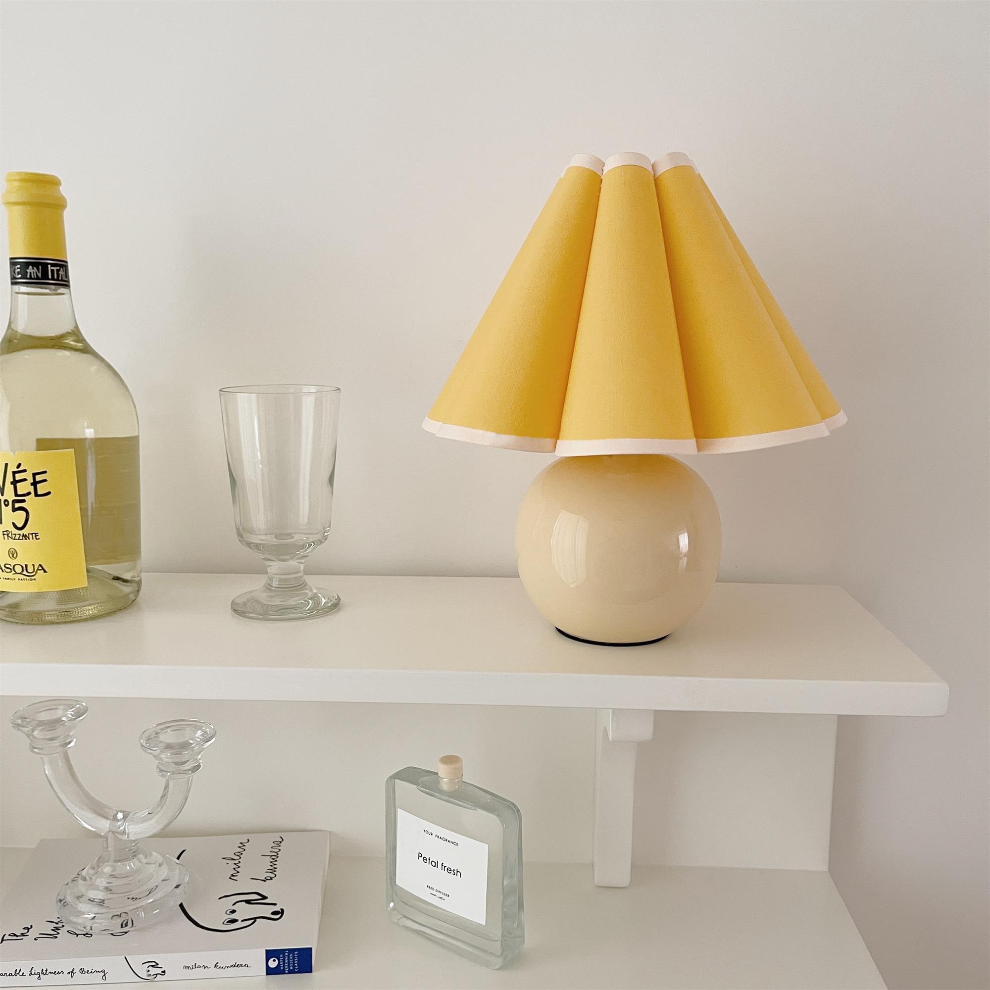Vellum Fabric Whimsical Table Lamp - Letslighting
