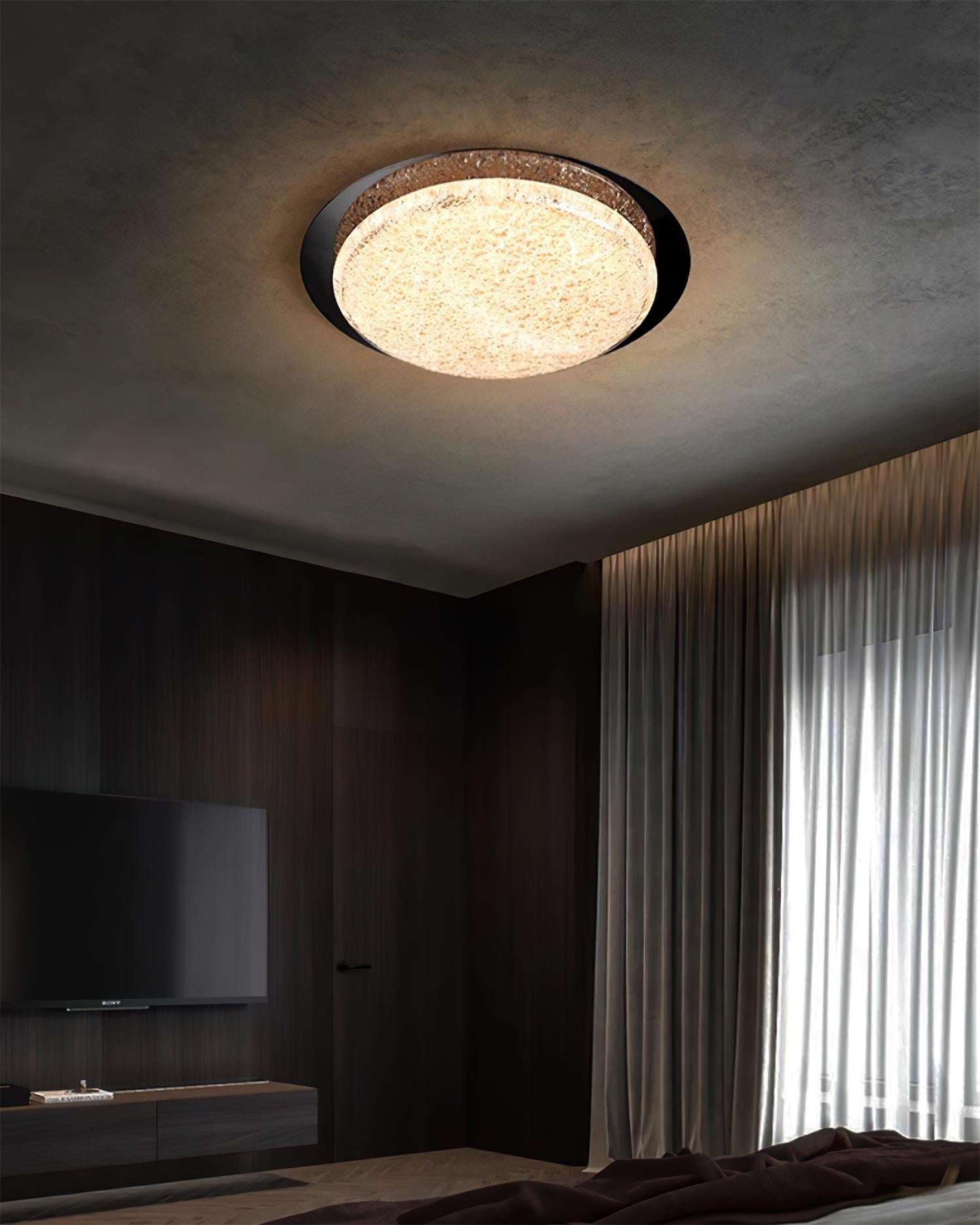 Kidson Ceiling Lamp Resin Textured Wooden-Tone LED - Letslighting
