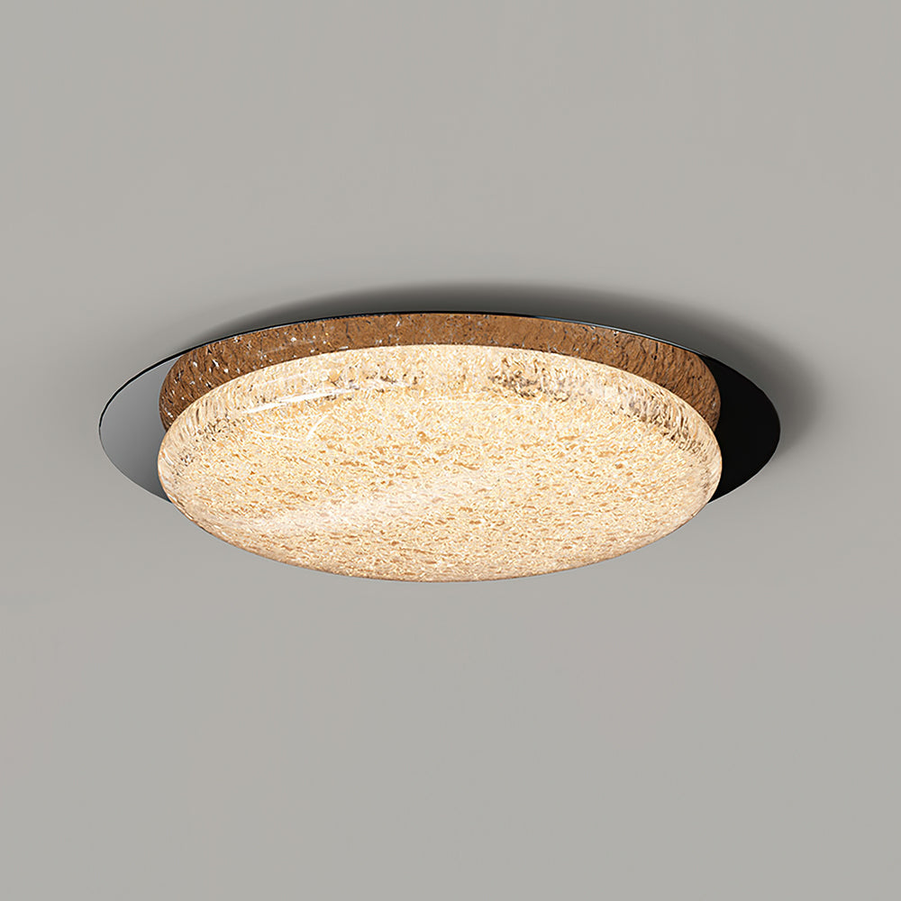 Kidson Ceiling Lamp Resin Textured Wooden-Tone LED - Letslighting