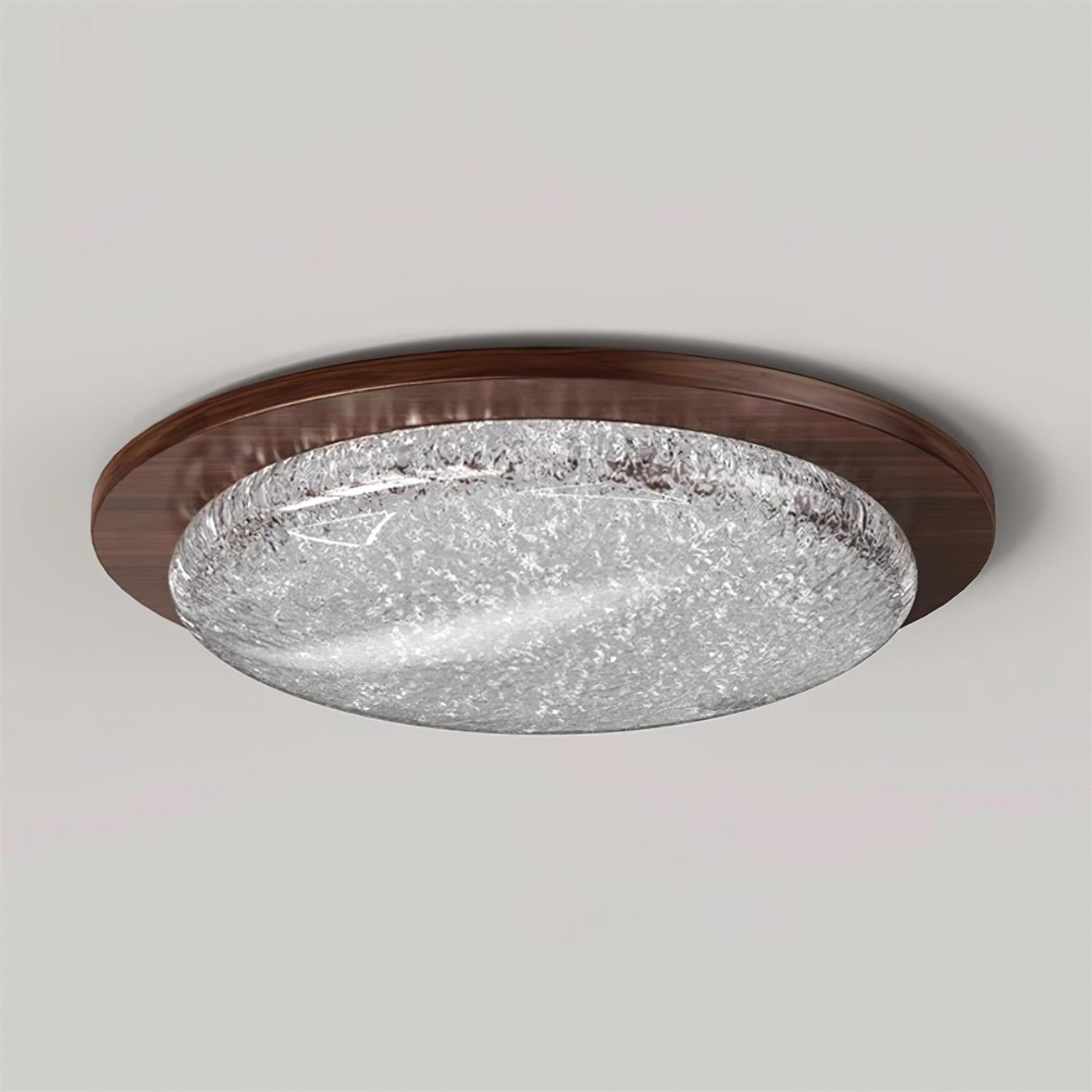 Kidson Ceiling Lamp Resin Textured Wooden-Tone LED - Letslighting