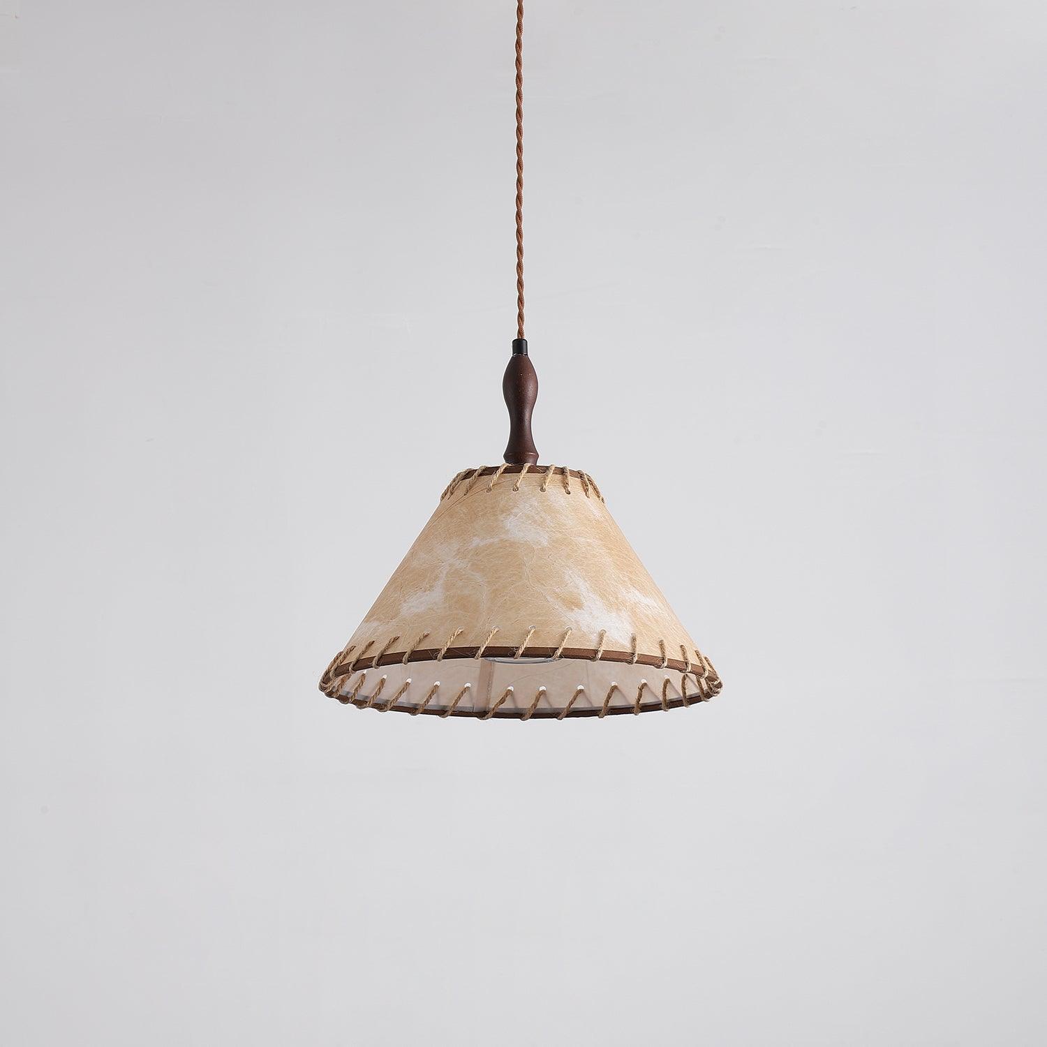 Kiko Pendant Lamp Hemp Fabric Wabi Sabi Organic - Letslighting