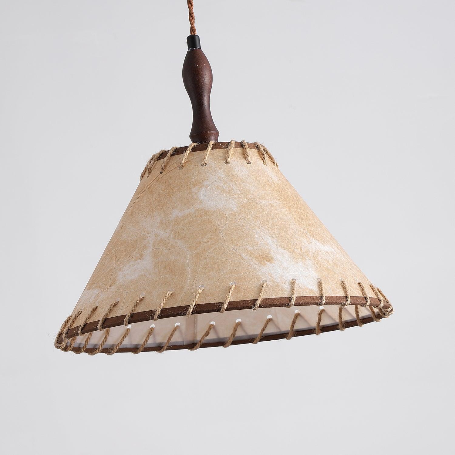 Kiko Pendant Lamp Hemp Fabric Wabi Sabi Organic - Letslighting