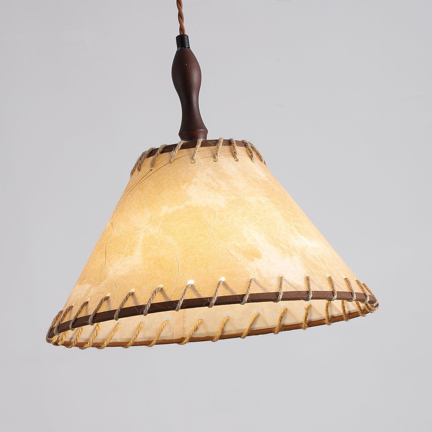 Kiko Pendant Lamp Hemp Fabric Wabi Sabi Organic - Letslighting