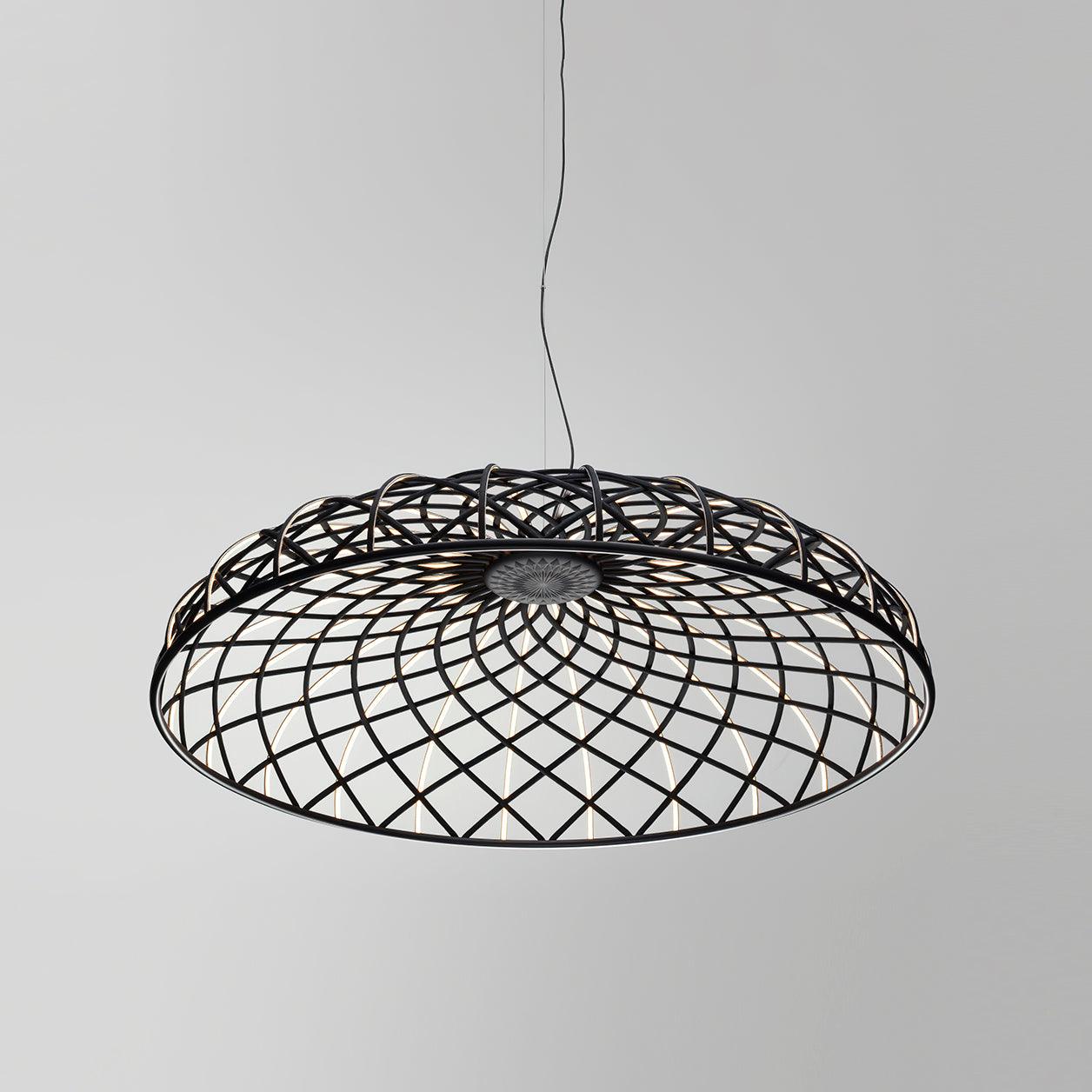 Fiona Pendant Lamp Reticulated Woven Shade Modern - Letslighting