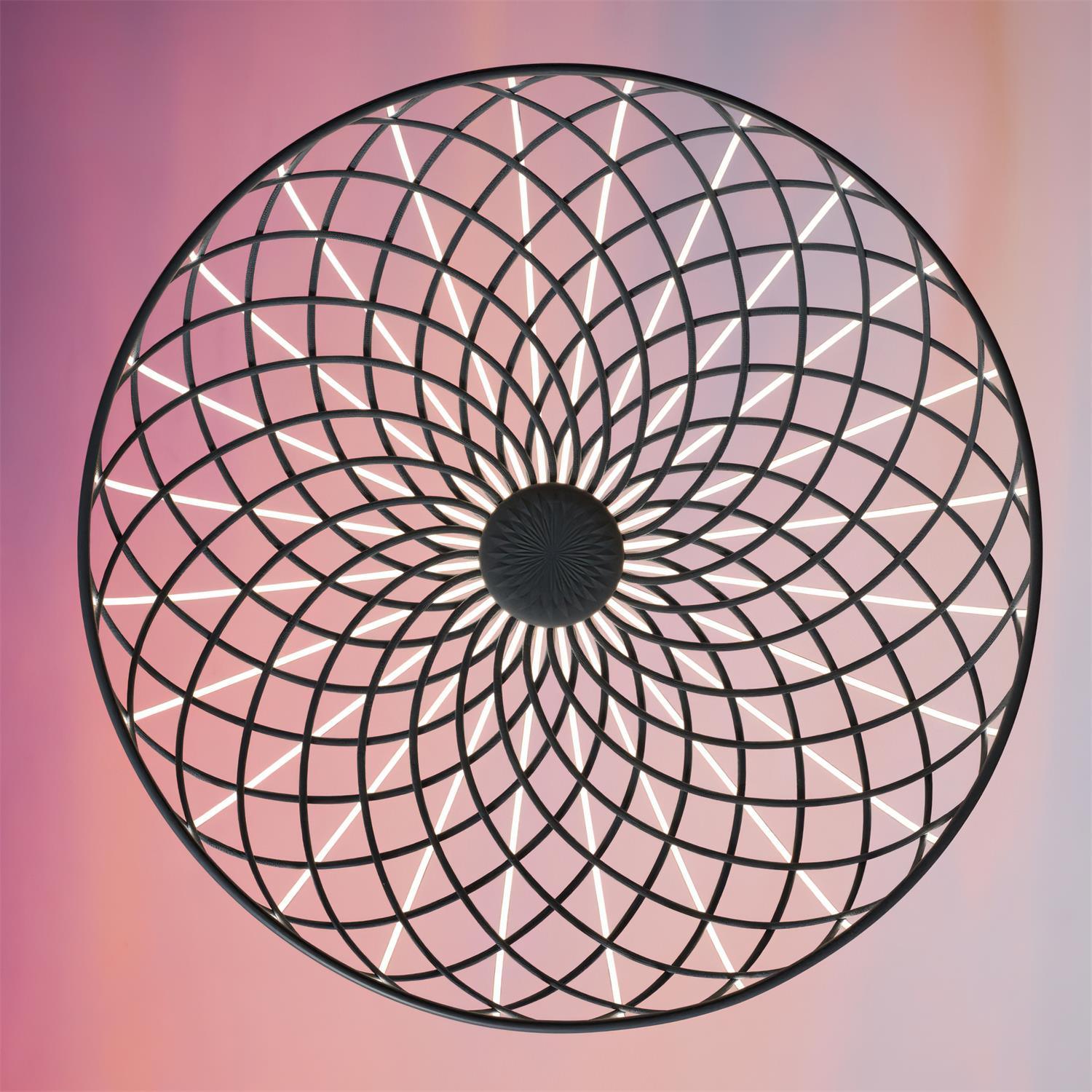 Fiona Pendant Lamp Reticulated Woven Shade Modern - Letslighting