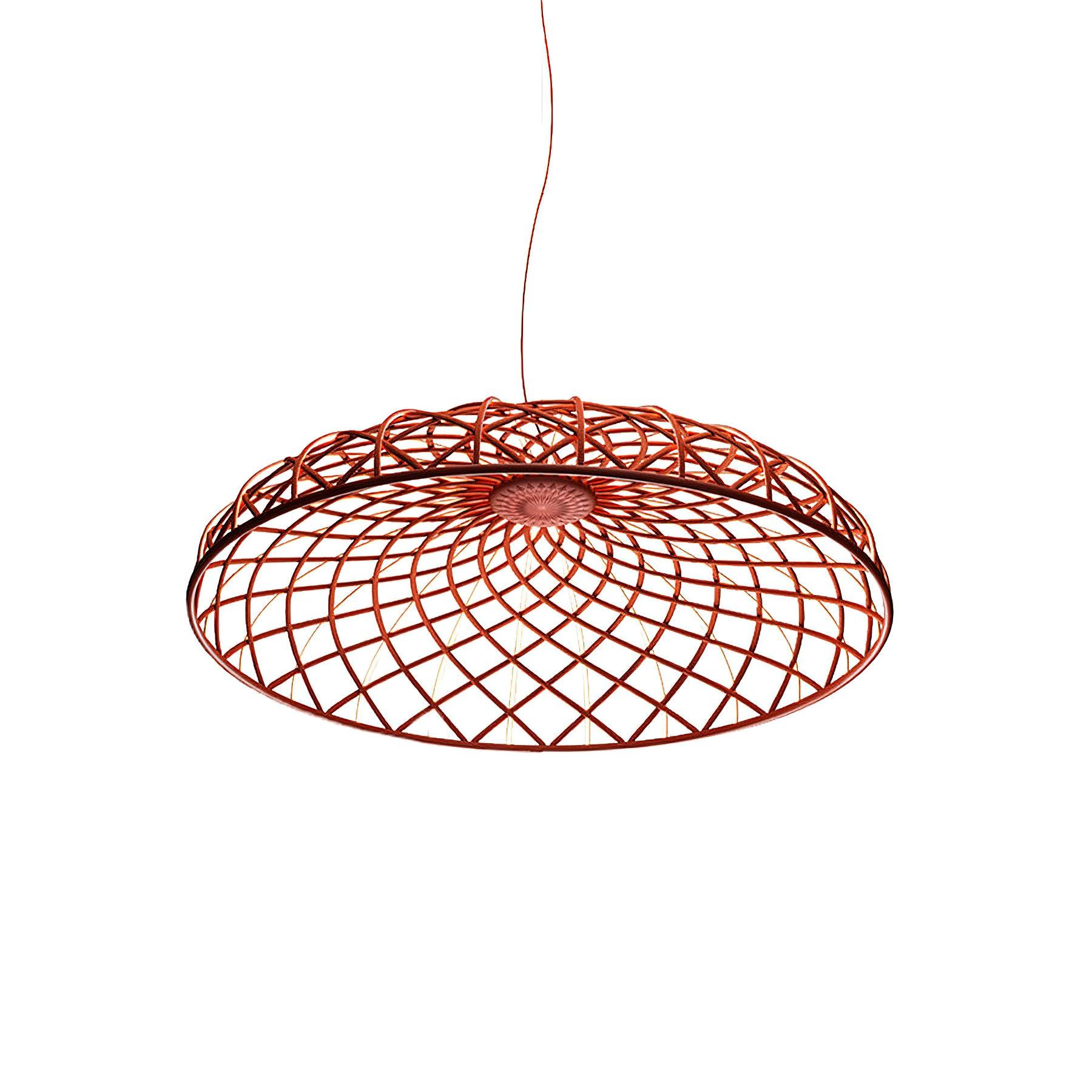 Fiona Pendant Lamp Reticulated Woven Shade Modern - Letslighting