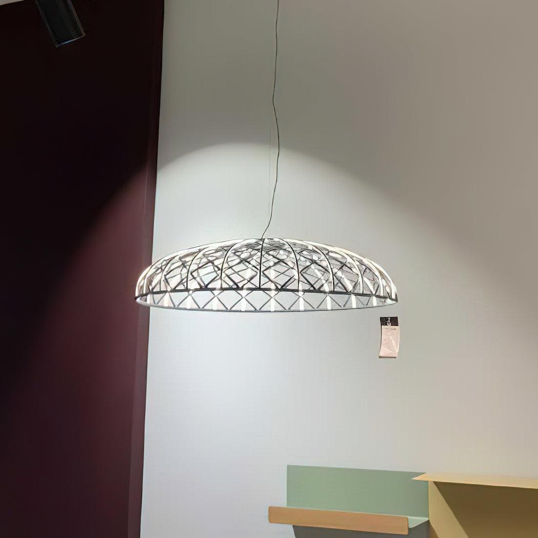 Fiona Pendant Lamp Reticulated Woven Shade Modern - Letslighting