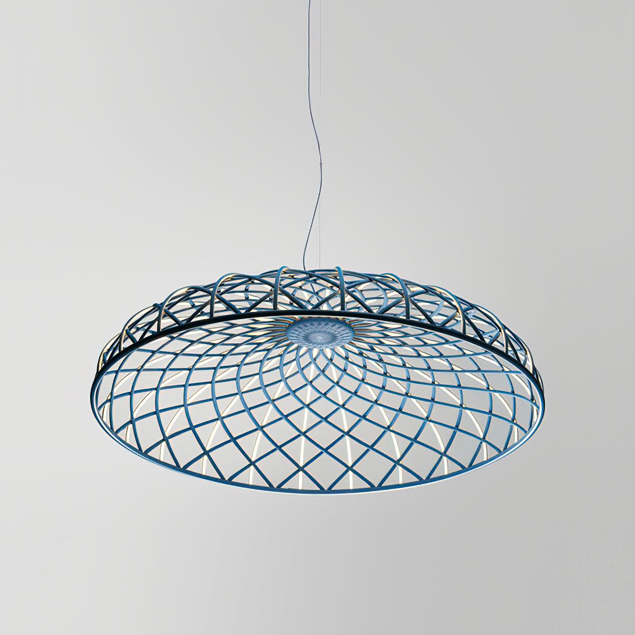 Fiona Pendant Lamp Reticulated Woven Shade Modern - Letslighting