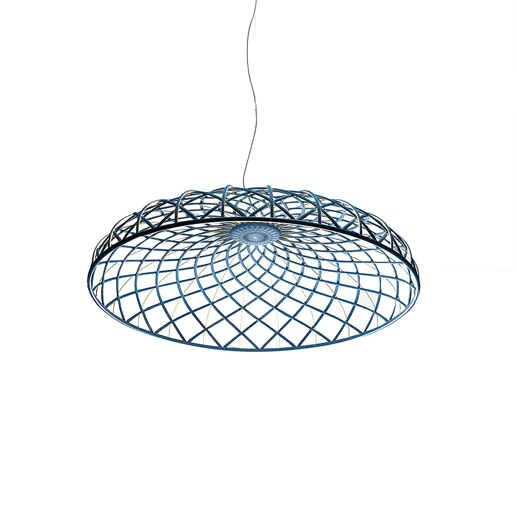 Fiona Pendant Lamp Reticulated Woven Shade Modern - Letslighting