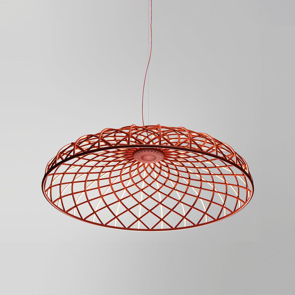 Fiona Pendant Lamp Reticulated Woven Shade Modern - Letslighting