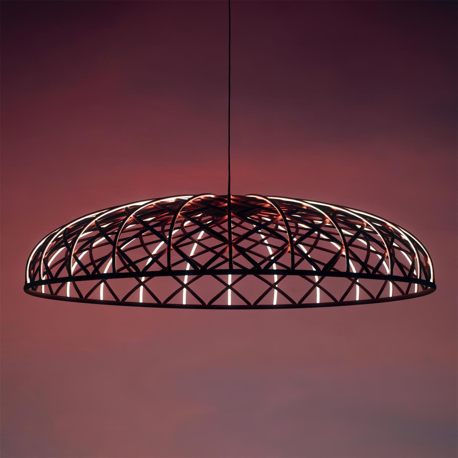 Fiona Pendant Lamp Reticulated Woven Shade Modern - Letslighting