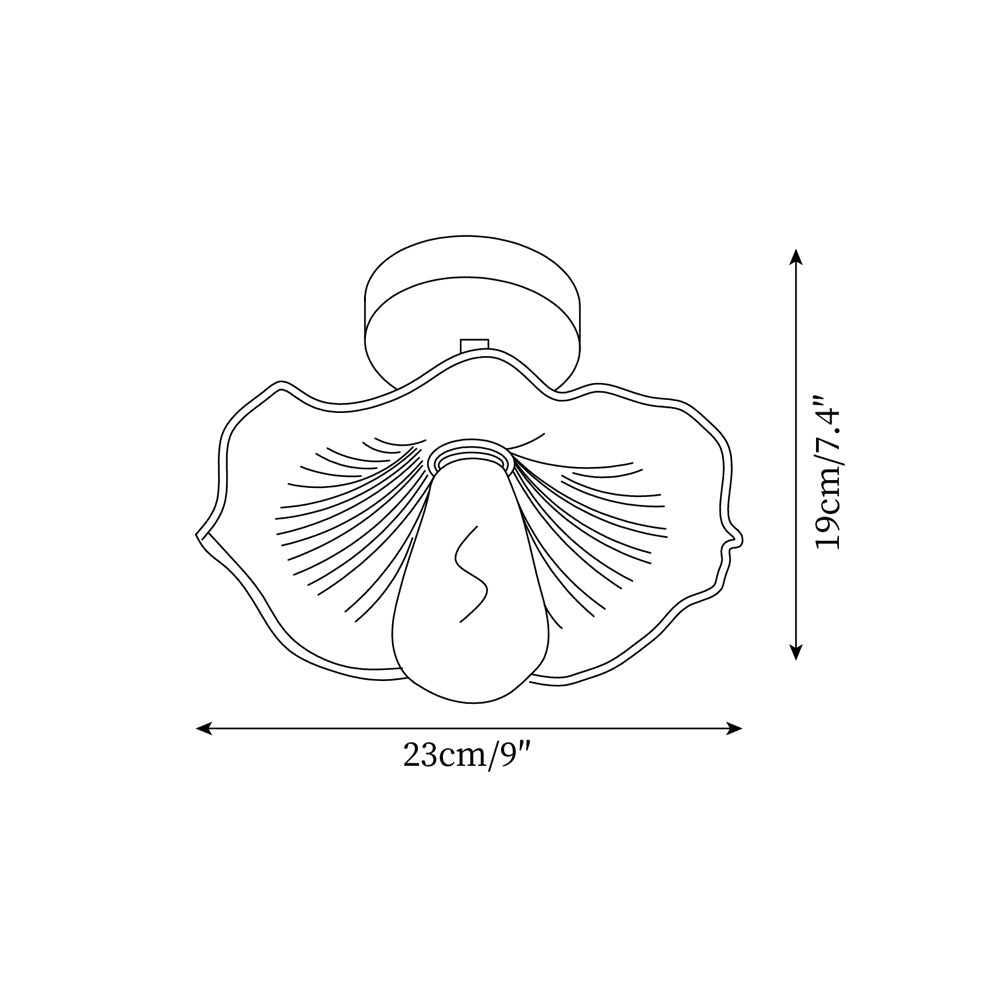 Verdalia Lotus Leaf Ceiling Light - Letslighting