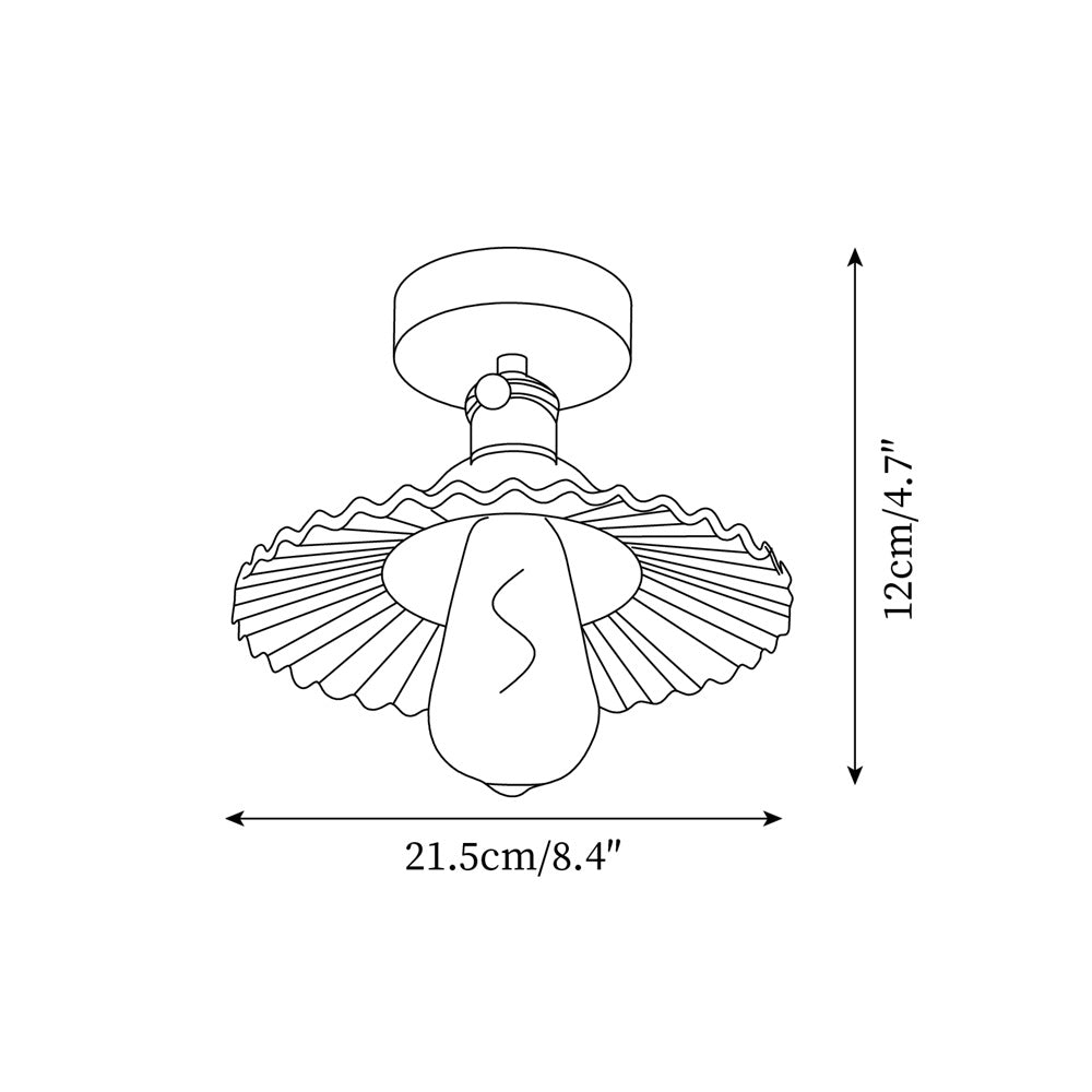 Verdalia Lotus Leaf Ceiling Light - Letslighting