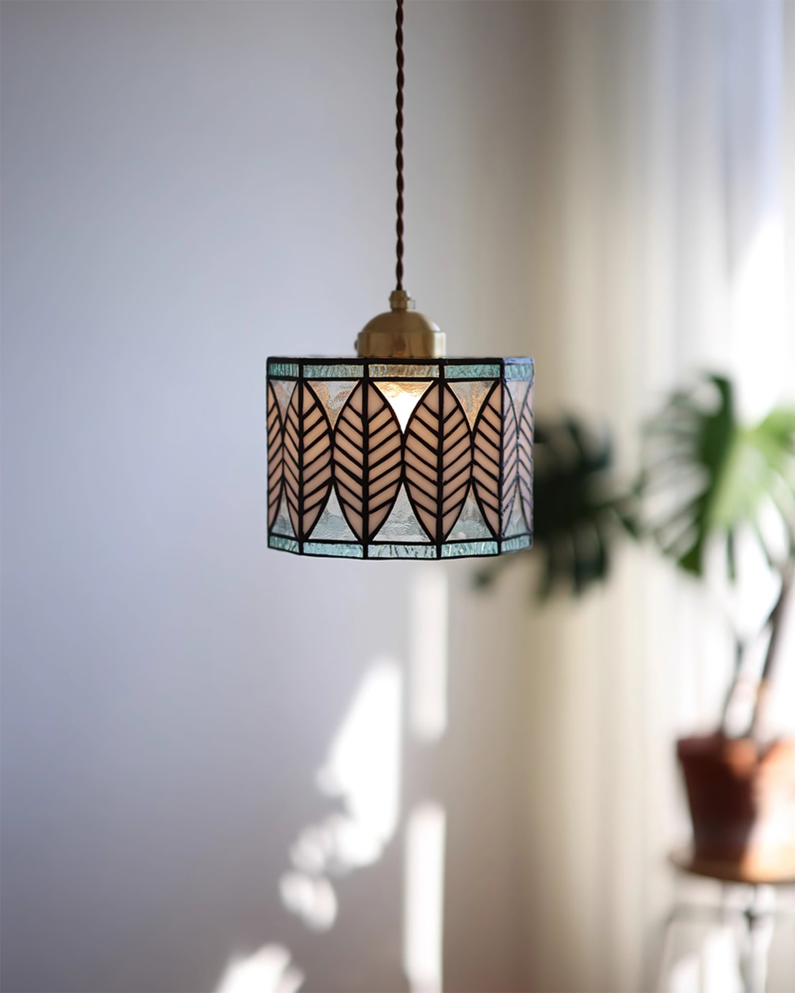Tiffany Leaf Pendant Lamp - Letslighting