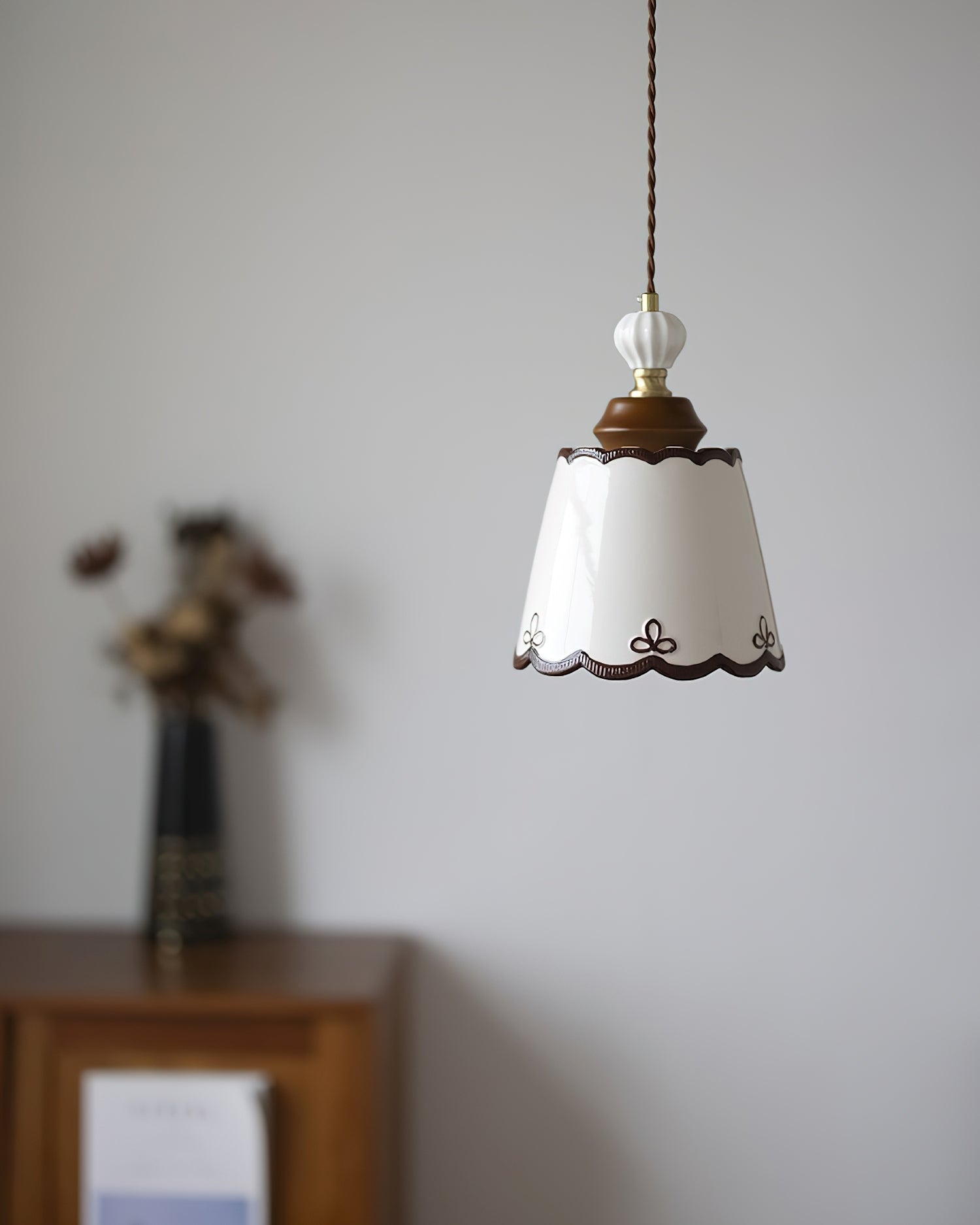 Klimt Pendant Lamp Ceramics Ceramic Scalloped Vintage - Letslighting