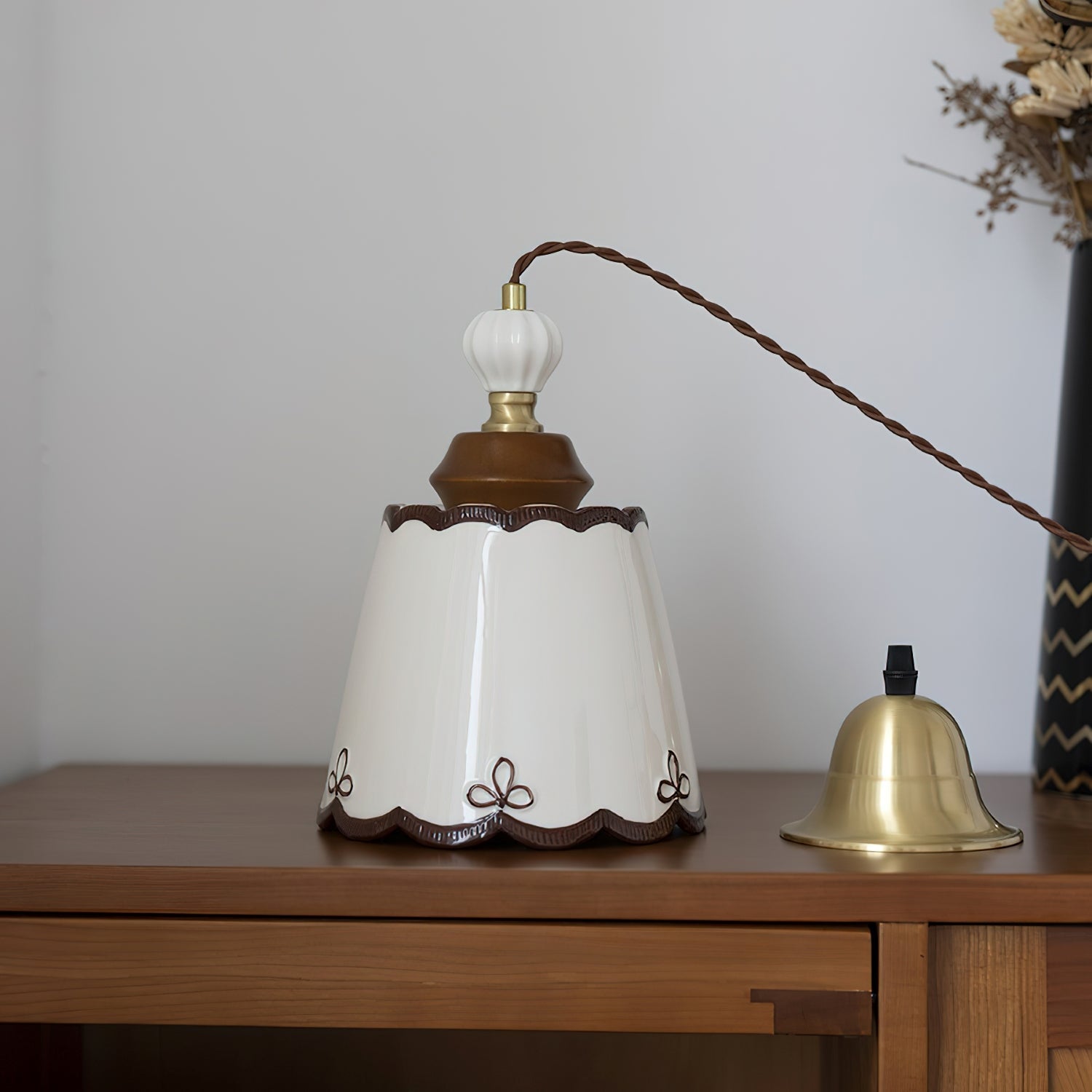 Klimt Pendant Lamp Ceramics Ceramic Scalloped Vintage - Letslighting