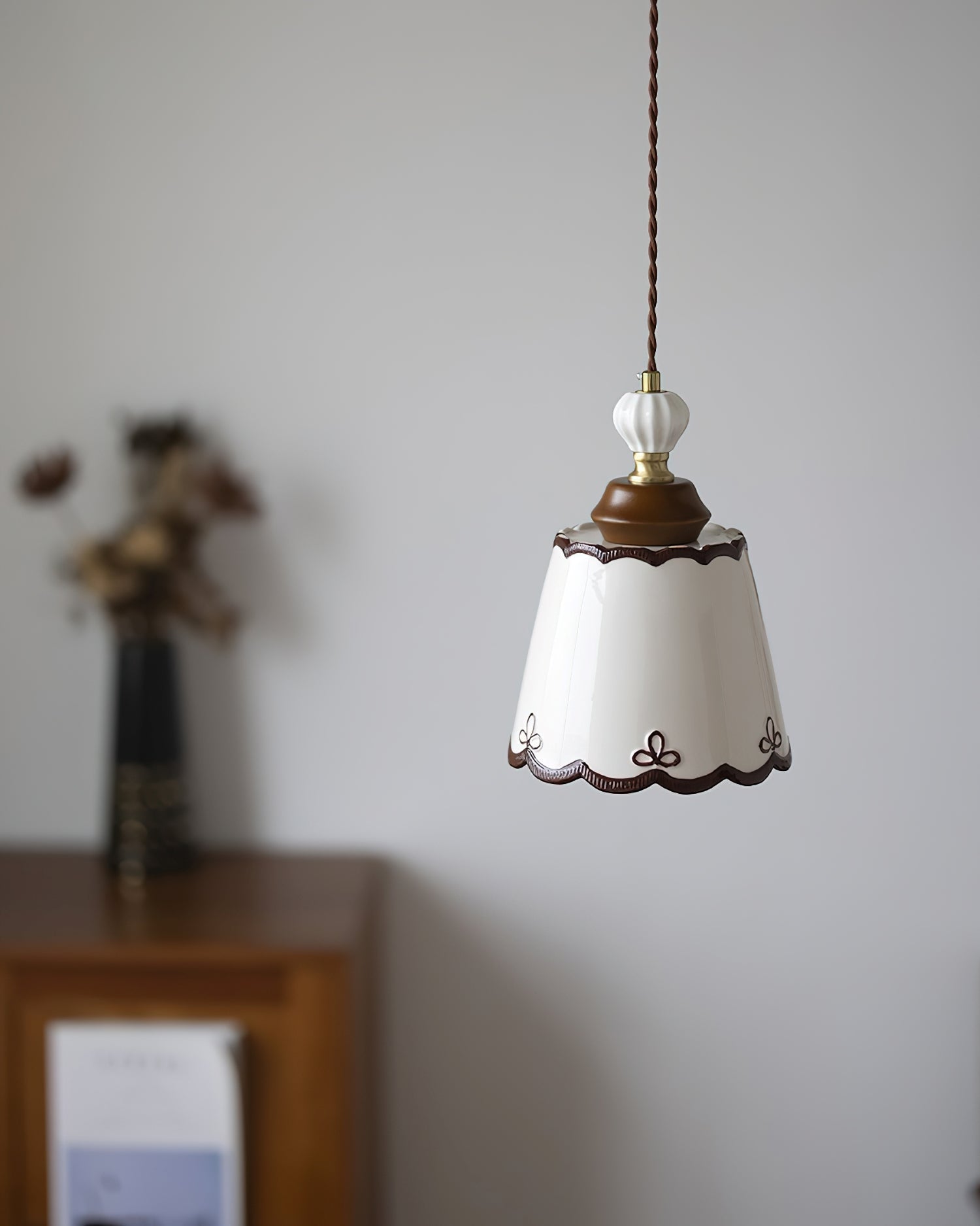 Klimt Pendant Lamp Ceramics Ceramic Scalloped Vintage - Letslighting