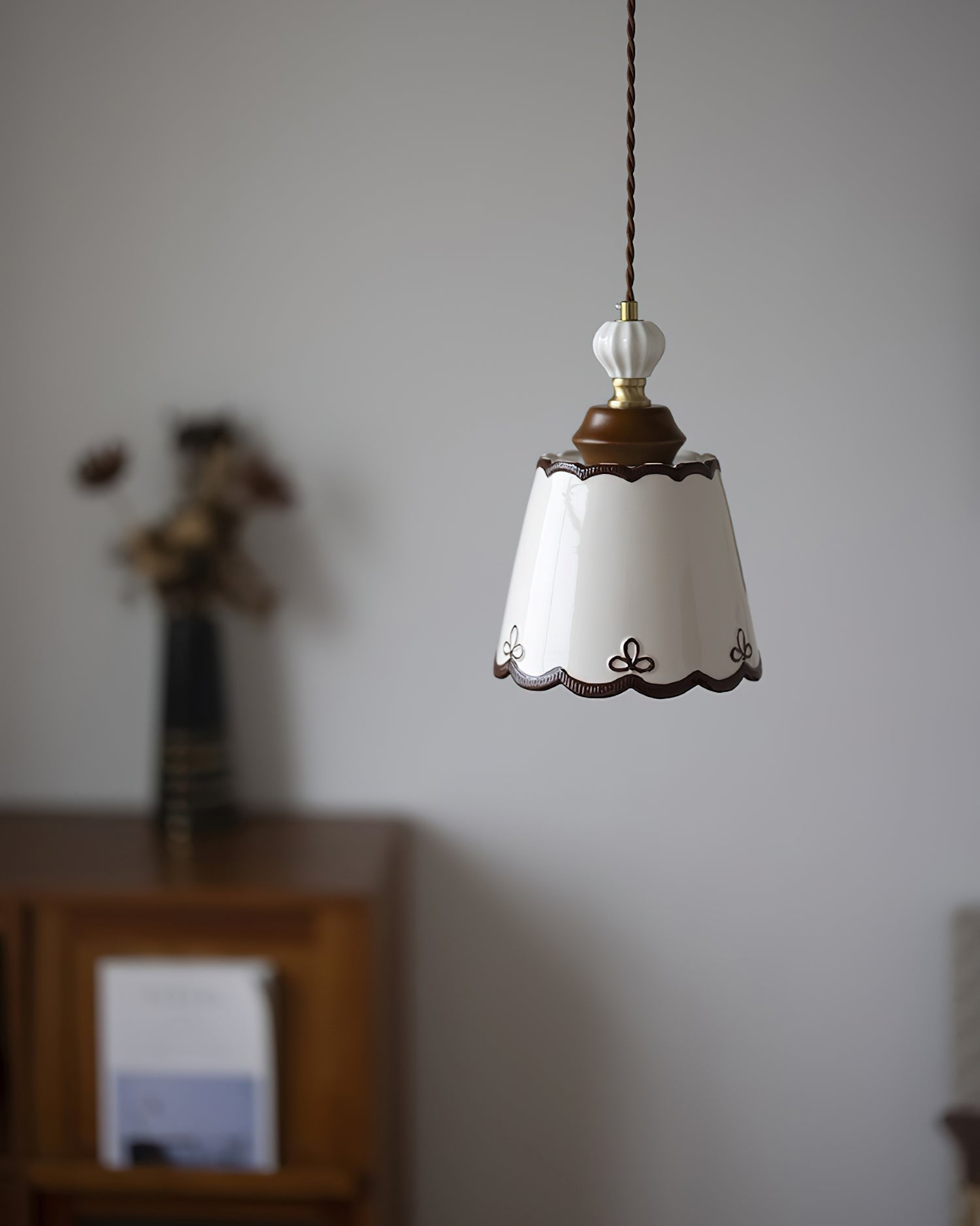 Klimt Pendant Lamp Ceramics Ceramic Scalloped Vintage - Letslighting
