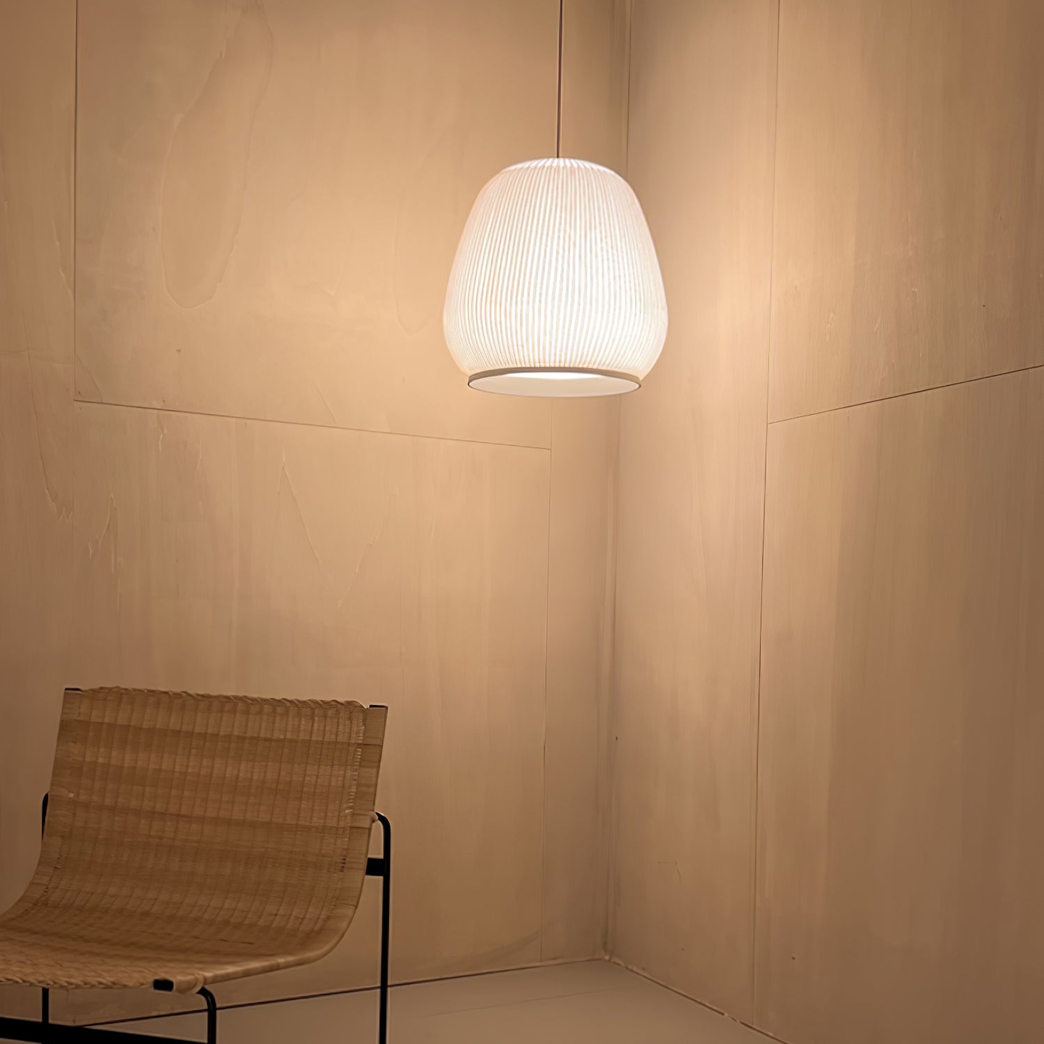 Blythe Minimalist Fabric Pendant Light - Letslighting